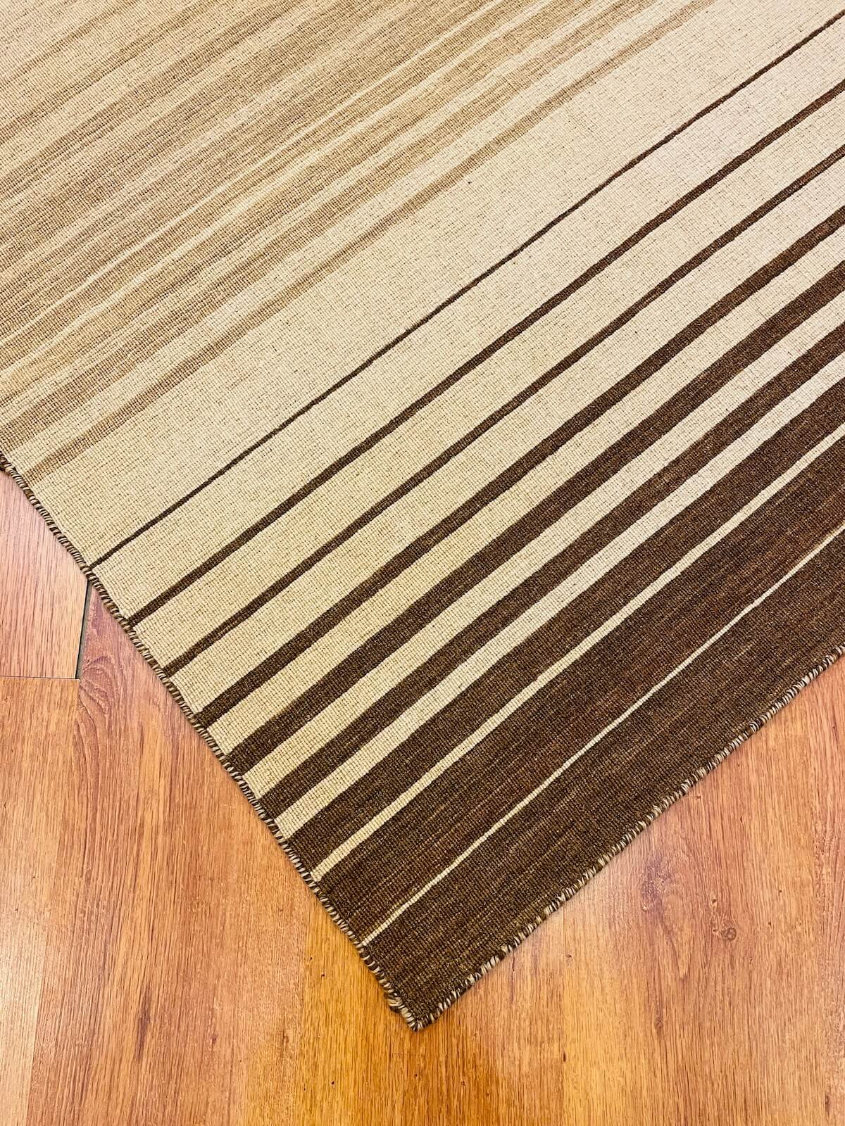 Stripe Cizgili Handwoven Kilim – 120X180 by Camel Carpet