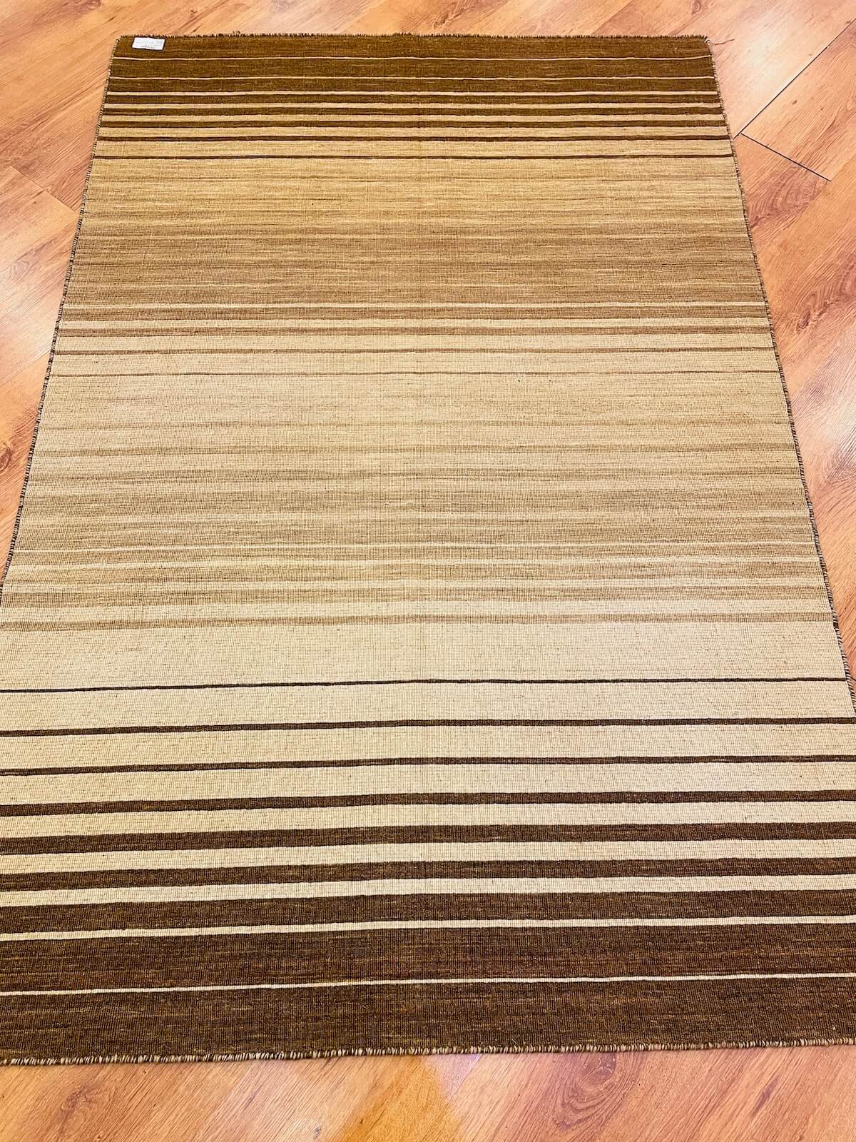 Stripe Cizgili Handwoven Kilim – 120X180 by Camel Carpet