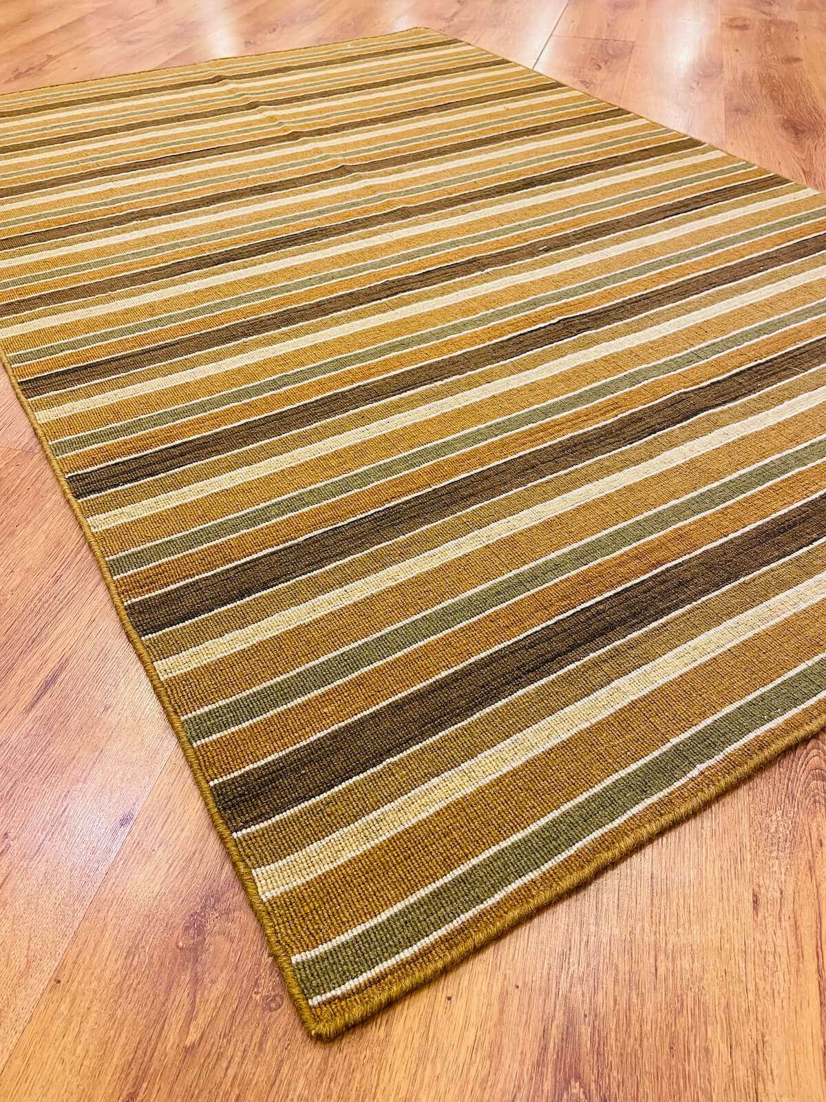 Stripe Cizgili Handwoven Kilim – 120X180 by Camel Carpet