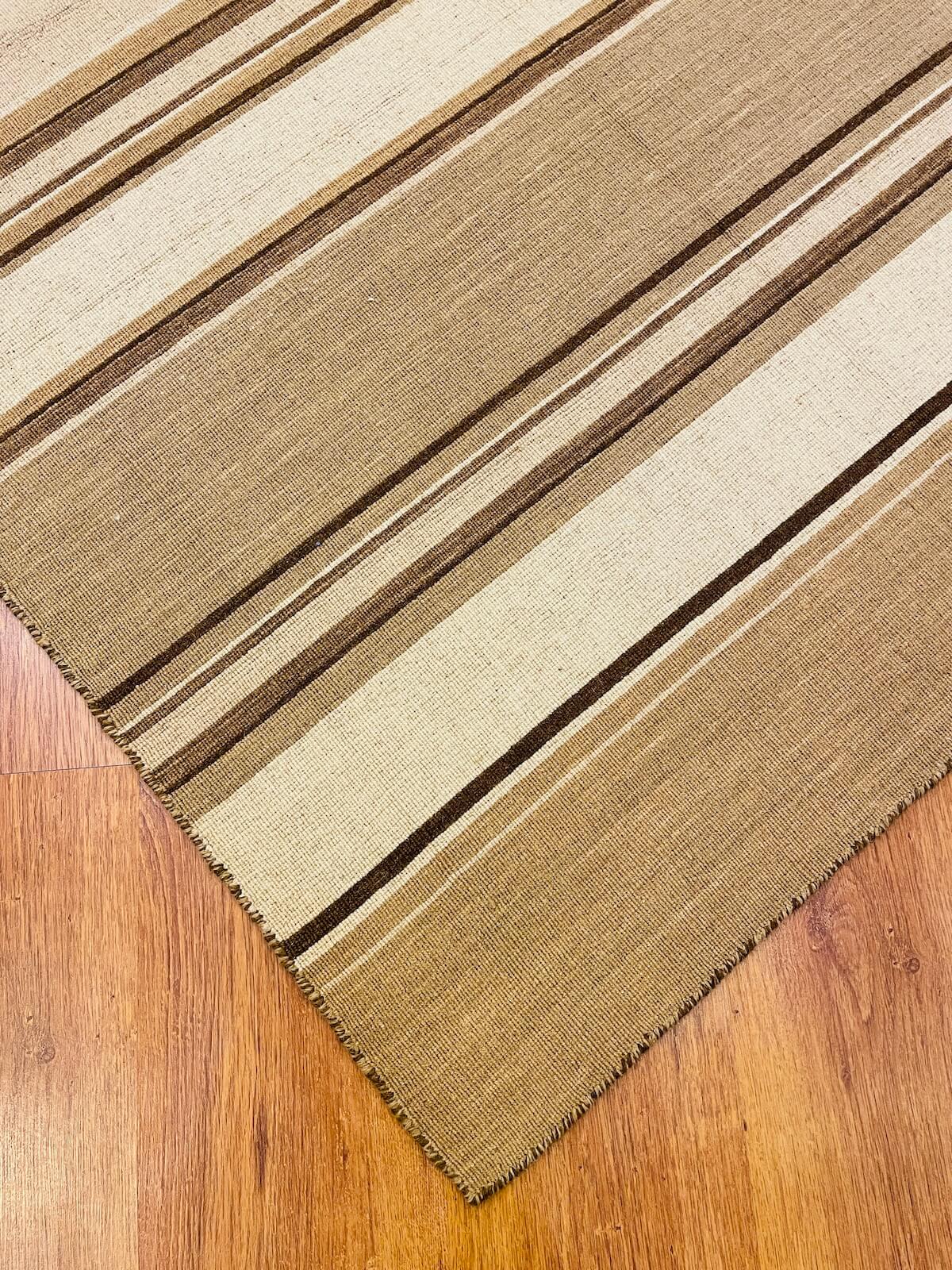 Stripe Cizgili Handwoven Kilim – 120X180 by Camel Carpet