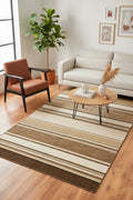 Stripe Cizgili Handwoven Kilim – 120X180 by Camel Carpet
