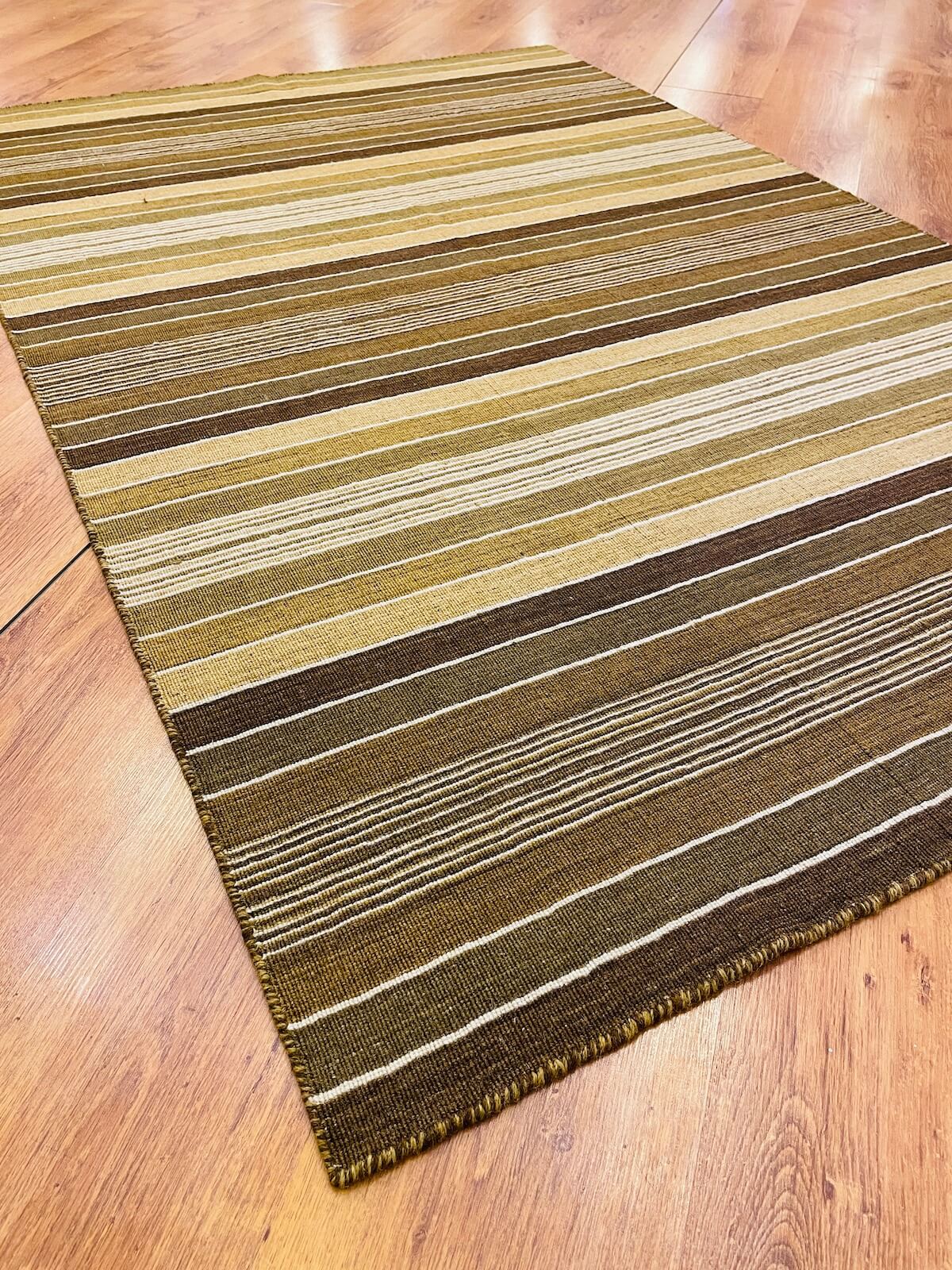 Stripe Cizgili Handwoven Kilim – 120X180 by Camel Carpet