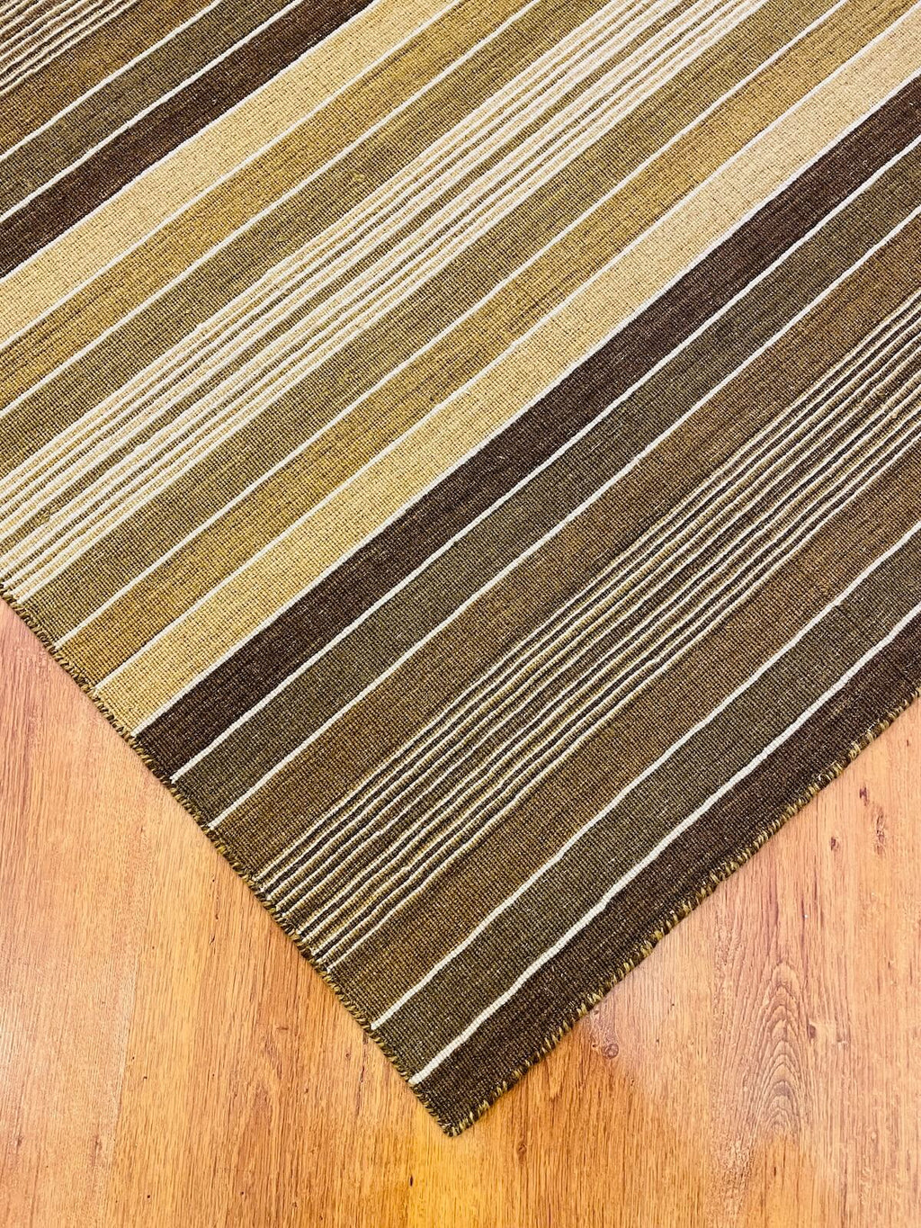 Stripe Cizgili Handwoven Kilim – 120X180 by Camel Carpet