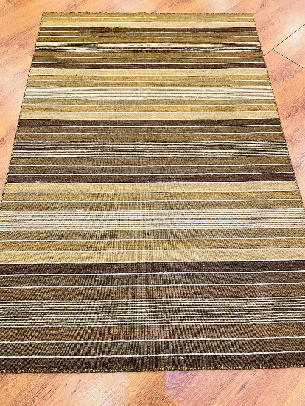 Stripe Cizgili Handwoven Kilim – 120X180 by Camel Carpet