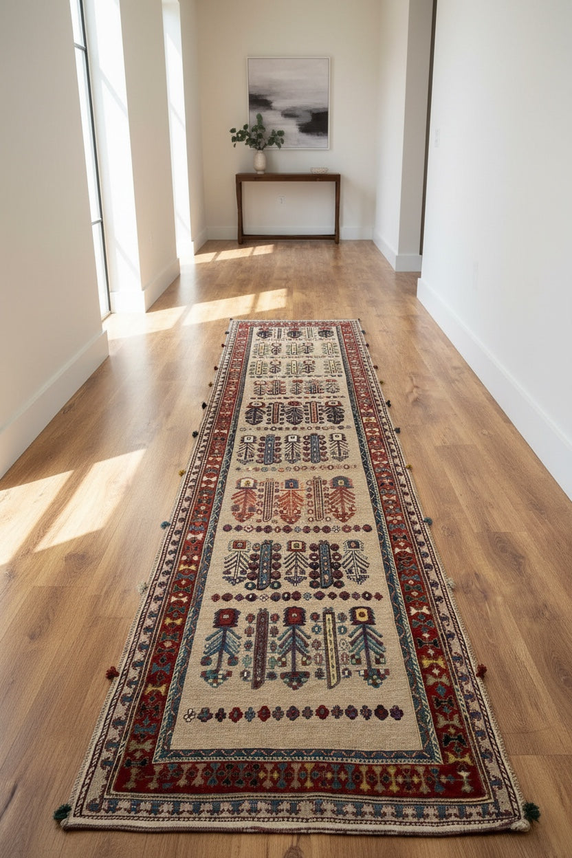 Sumak Handwoven Kilim Runner – 84X285 by Camel Carpet