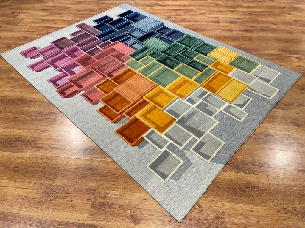 Sumak Handwoven Kilim – 080837 by Camel Carpet