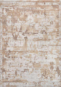 TUAREG-4812 handcrafted wool rug in ivory, taupe, beige with layered abstract styling