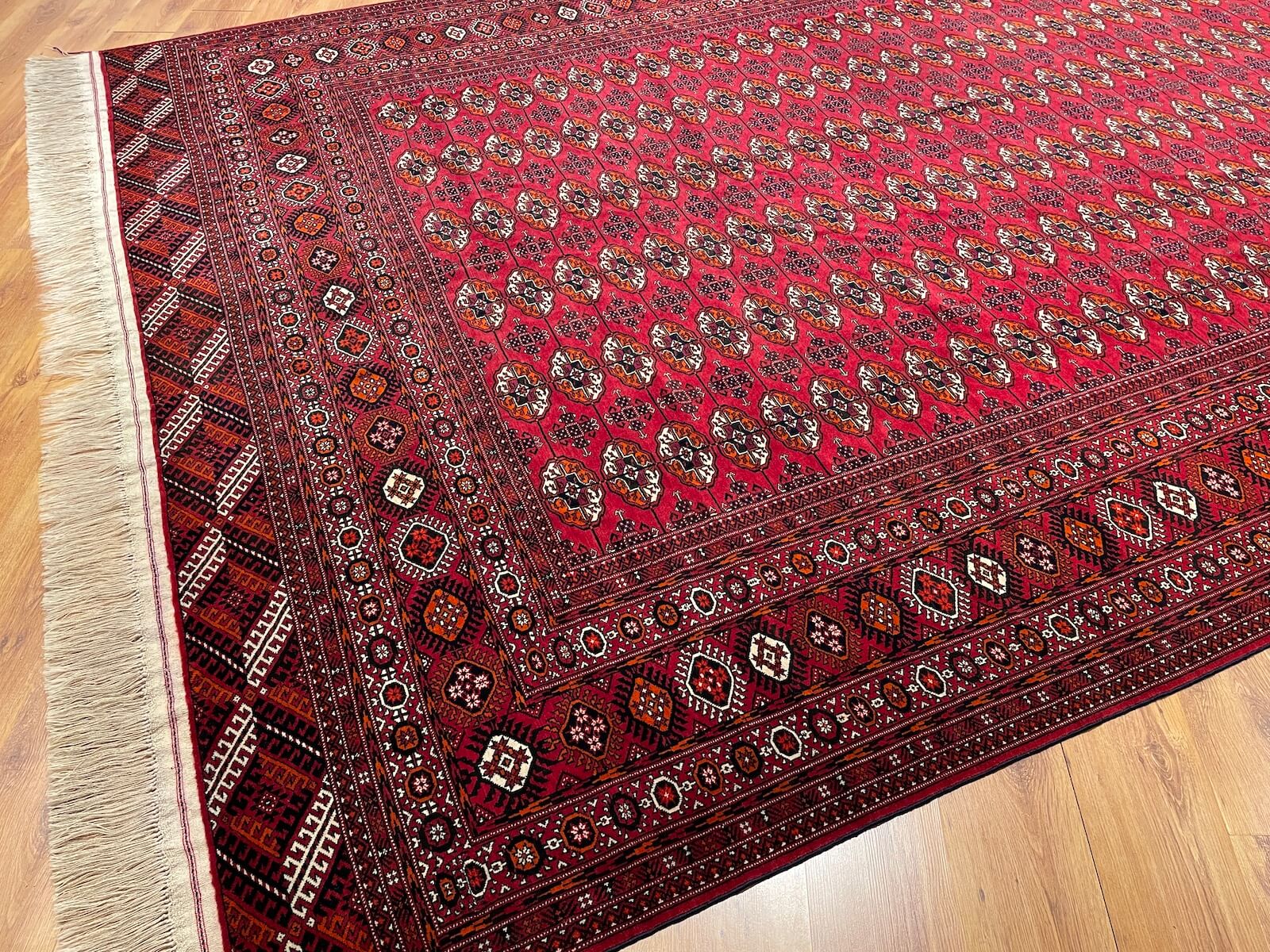 Turkmen Buhara Handwoven Rug by Camel Carpet