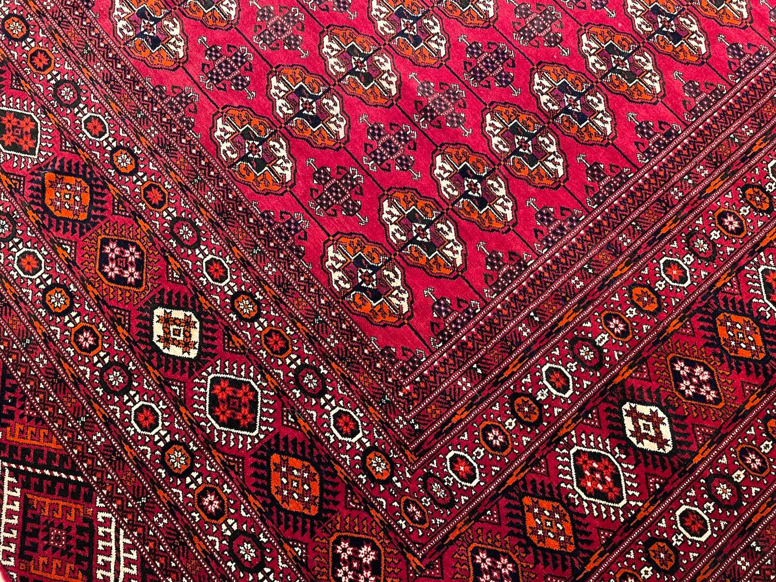 Turkmen Buhara Handwoven Rug by Camel Carpet