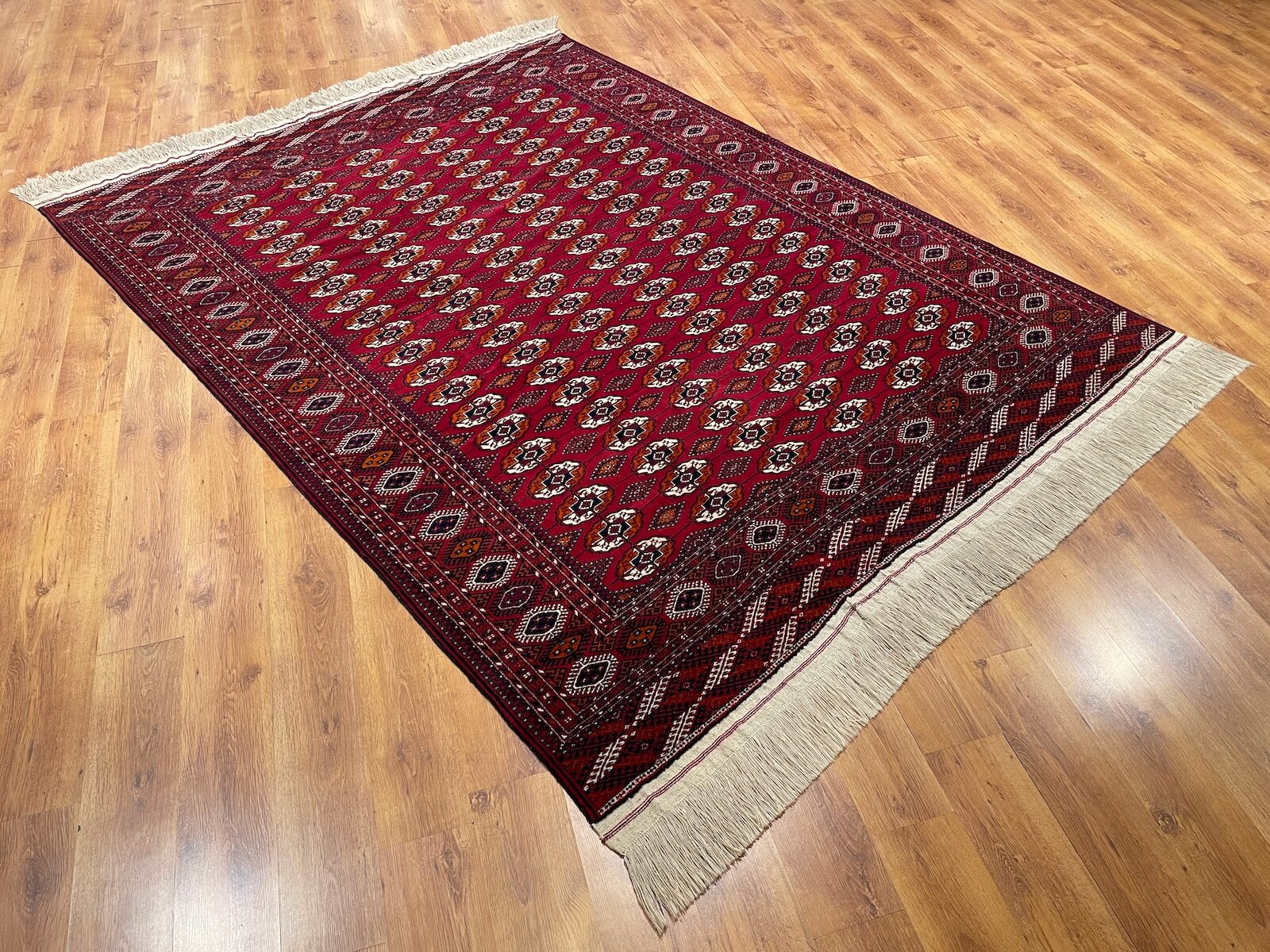 Turkmen Buhara Handwoven Rug by Camel Carpet