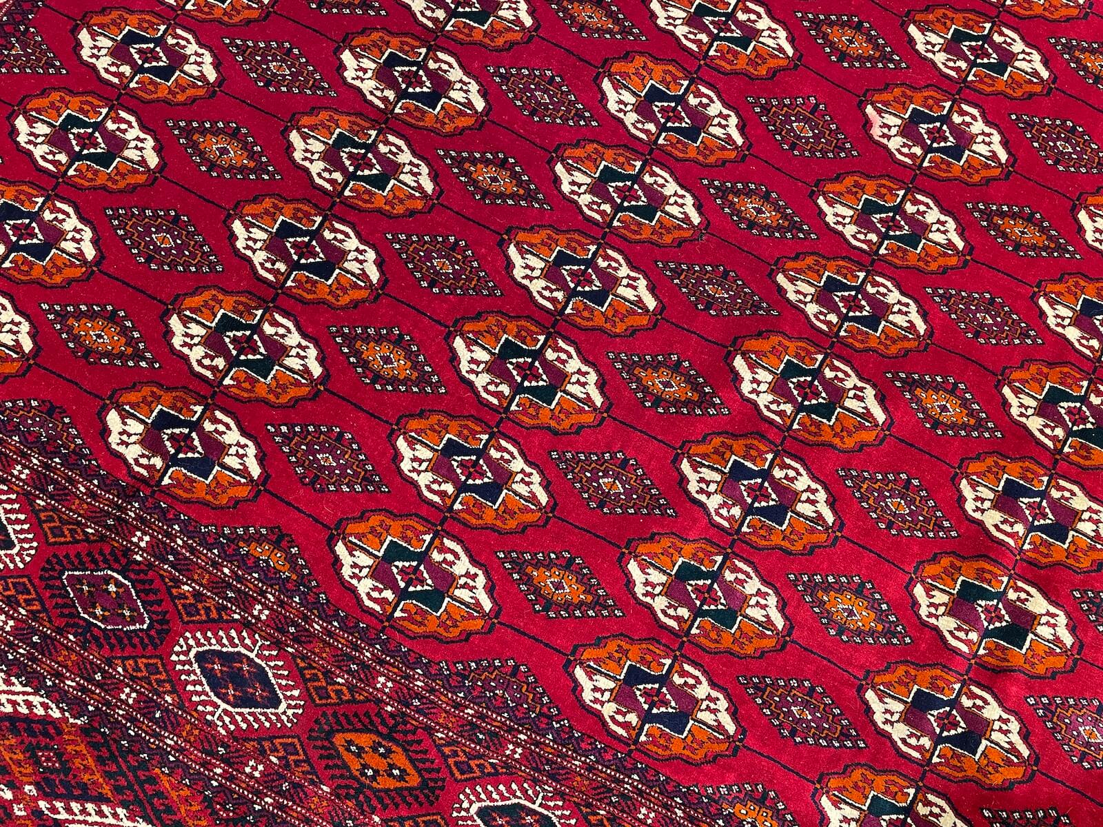 Turkmen Buhara Handwoven Rug by Camel Carpet