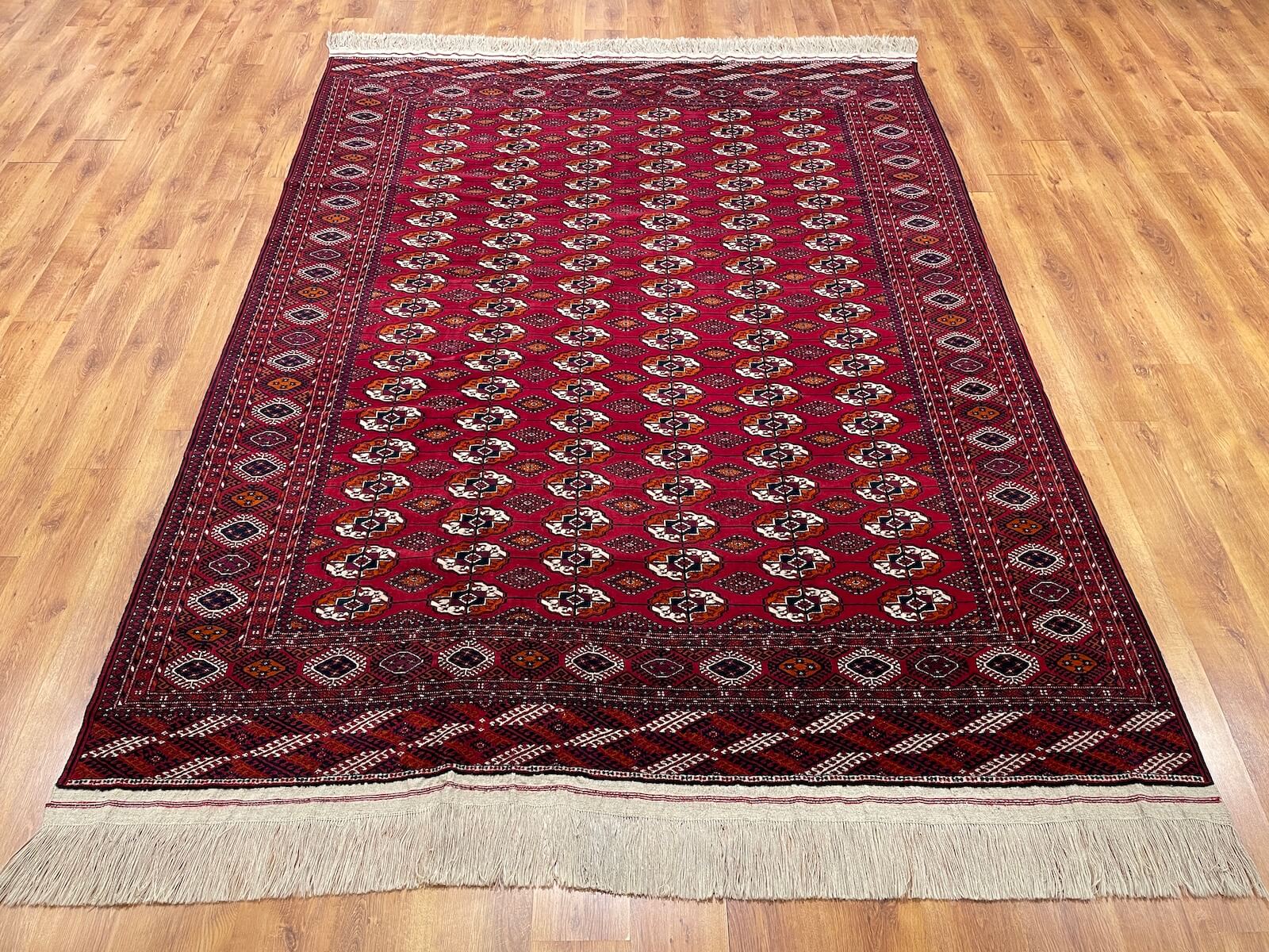 Turkmen Buhara Handwoven Rug by Camel Carpet