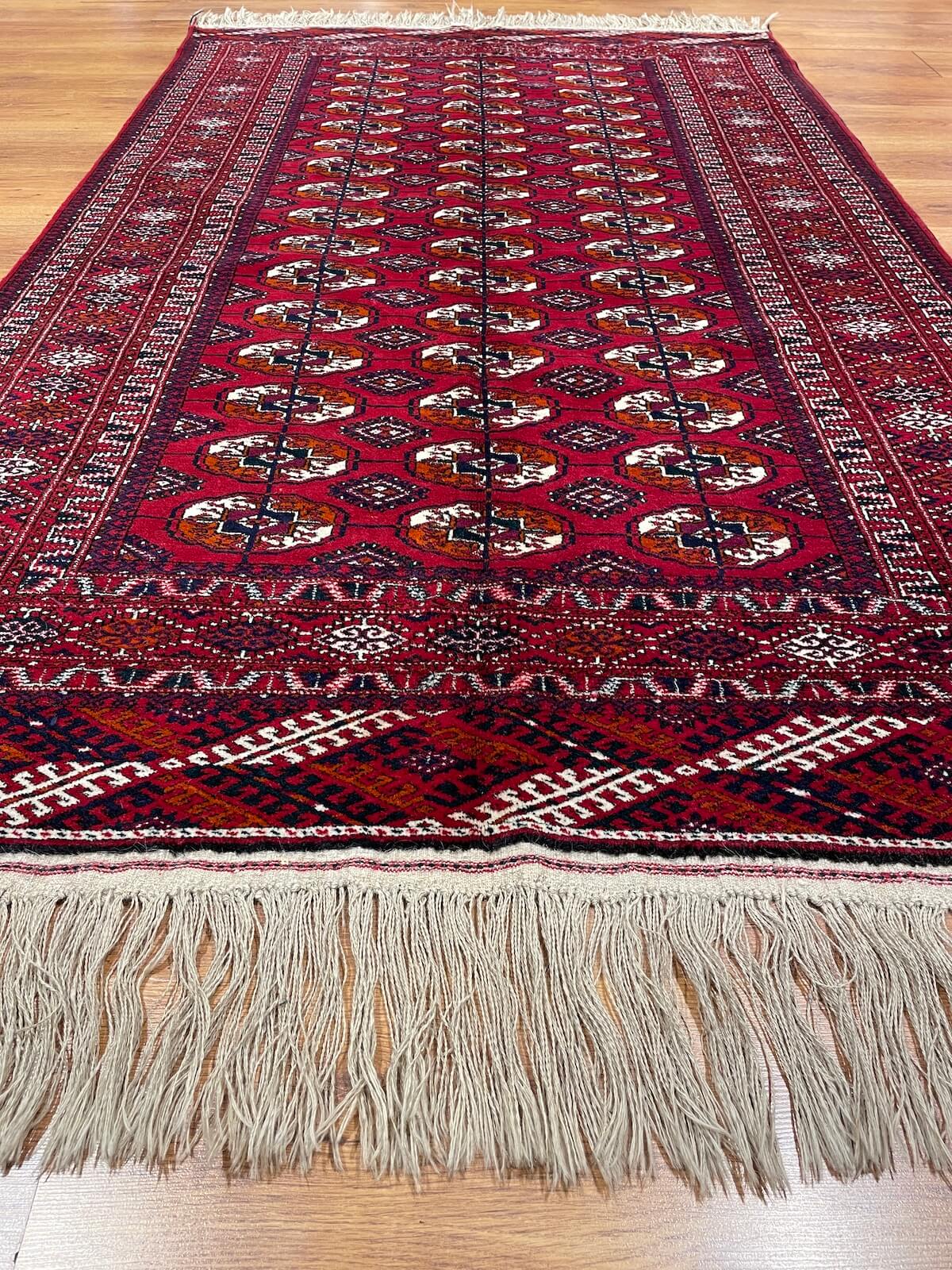 Turkmen Buhara Handwoven Rug by Camel Carpet