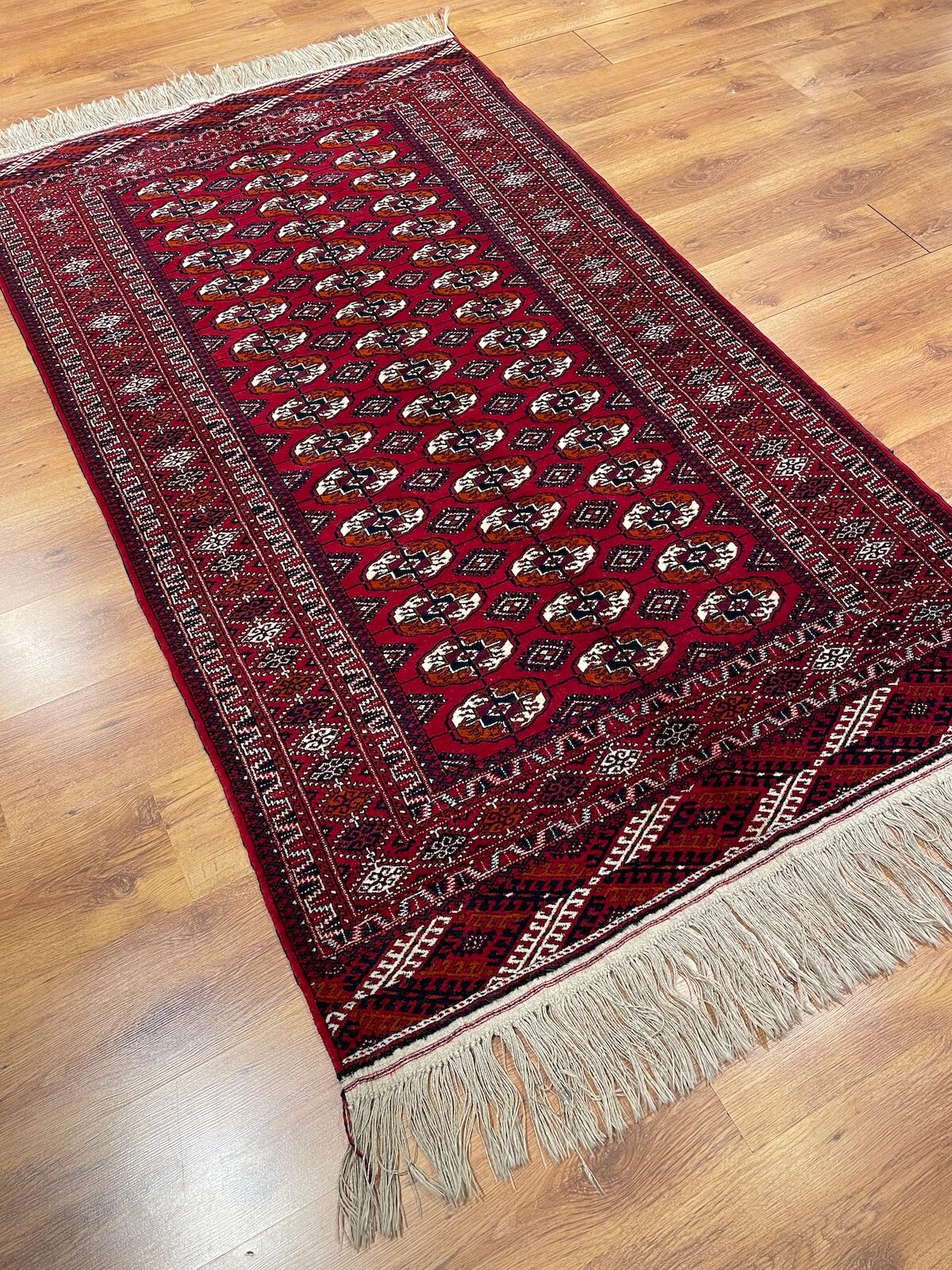 Turkmen Buhara Handwoven Rug by Camel Carpet