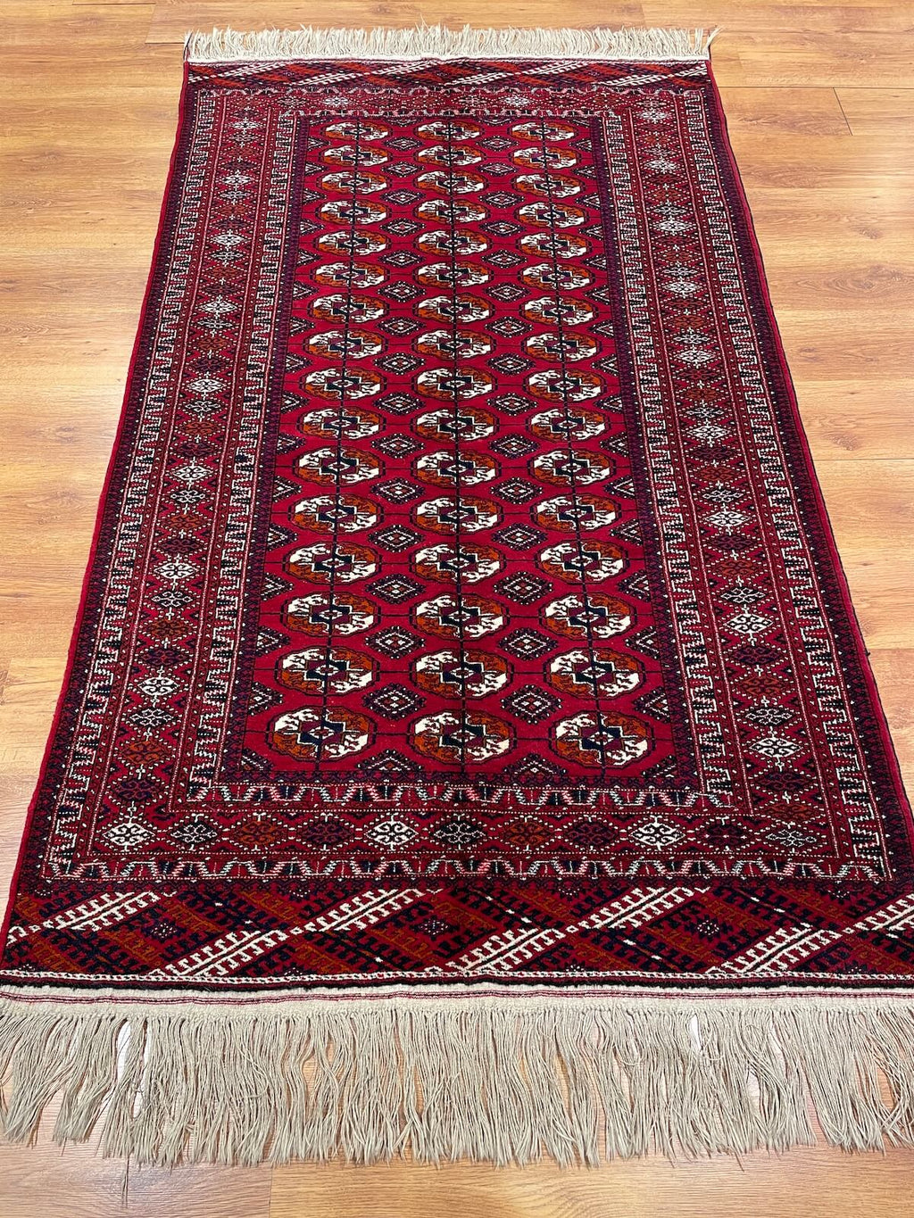 Turkmen Buhara Handwoven Rug by Camel Carpet