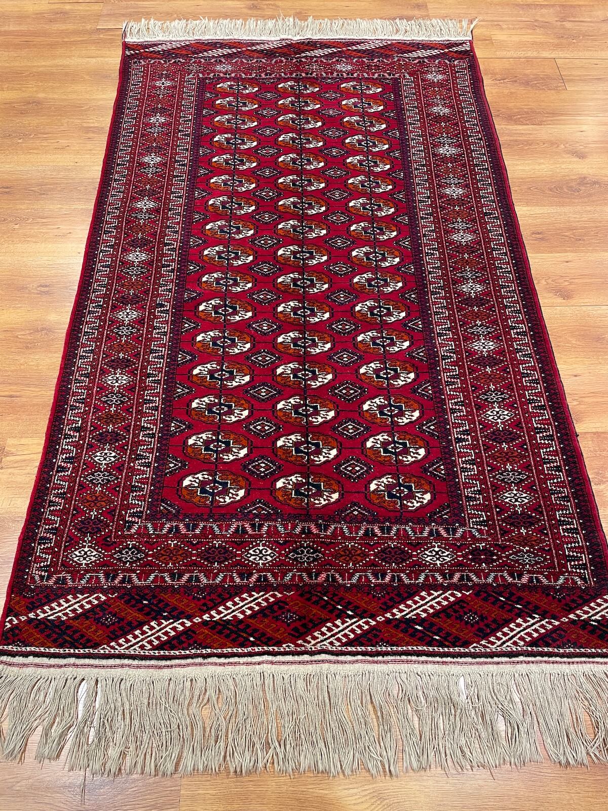 Turkmen Buhara Handwoven Rug by Camel Carpet