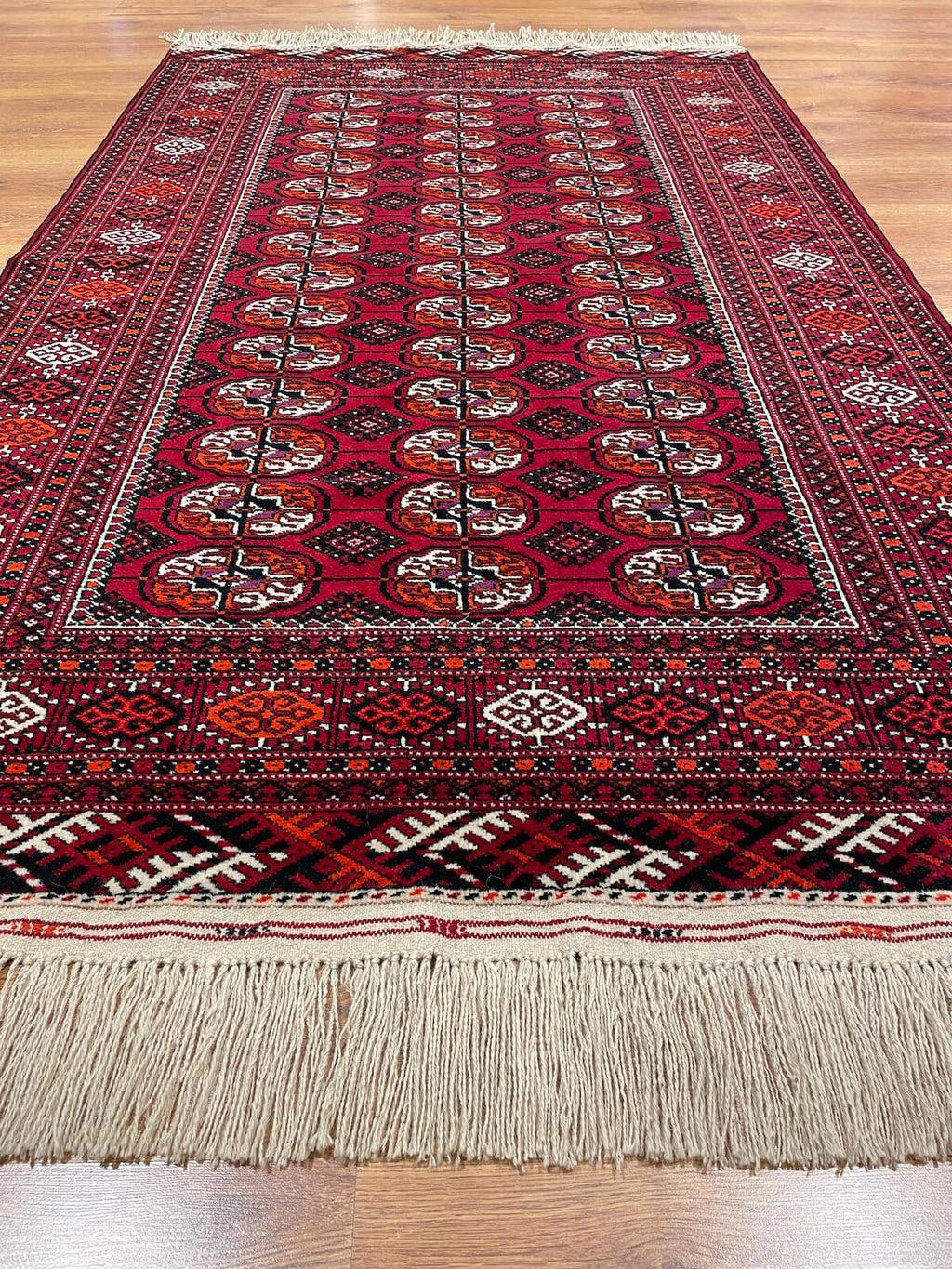 Turkmen Buhara Handwoven Rug by Camel Carpet