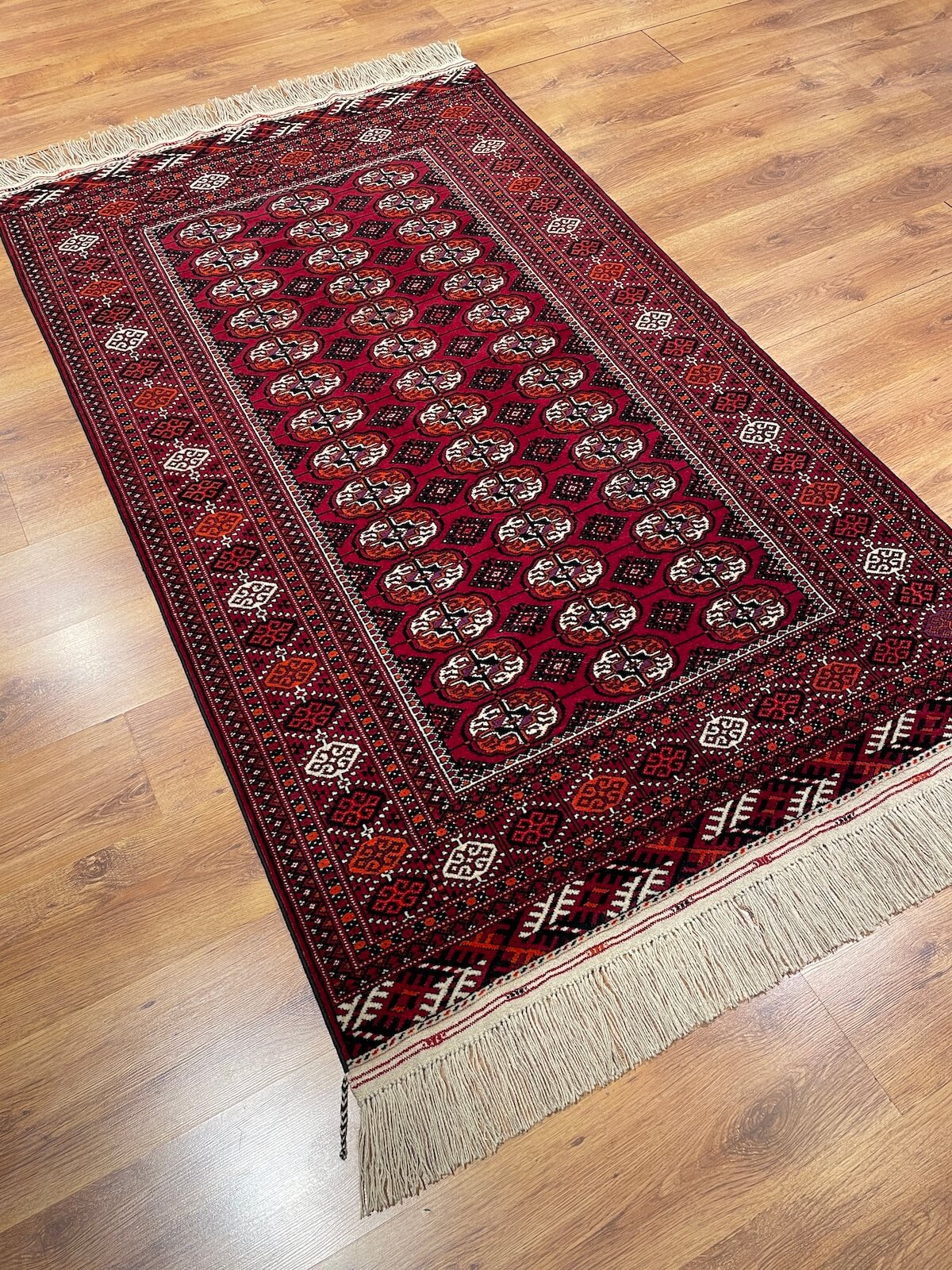 Turkmen Buhara Handwoven Rug by Camel Carpet