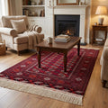 Turkmen Buhara Handwoven Rug by Camel Carpet
