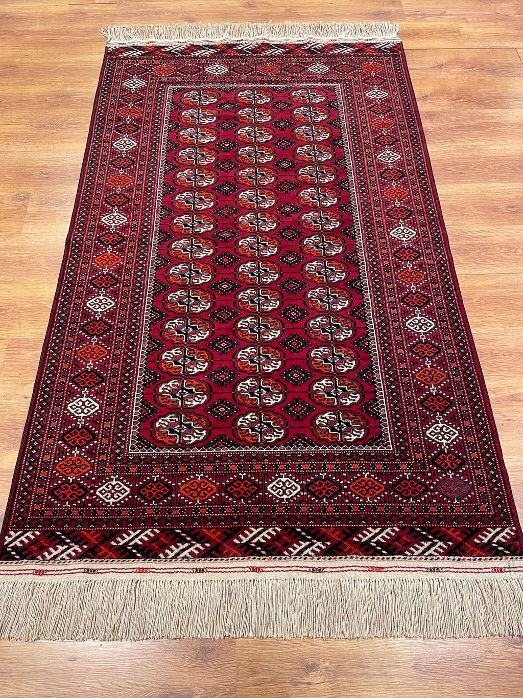 Turkmen Buhara Handwoven Rug by Camel Carpet