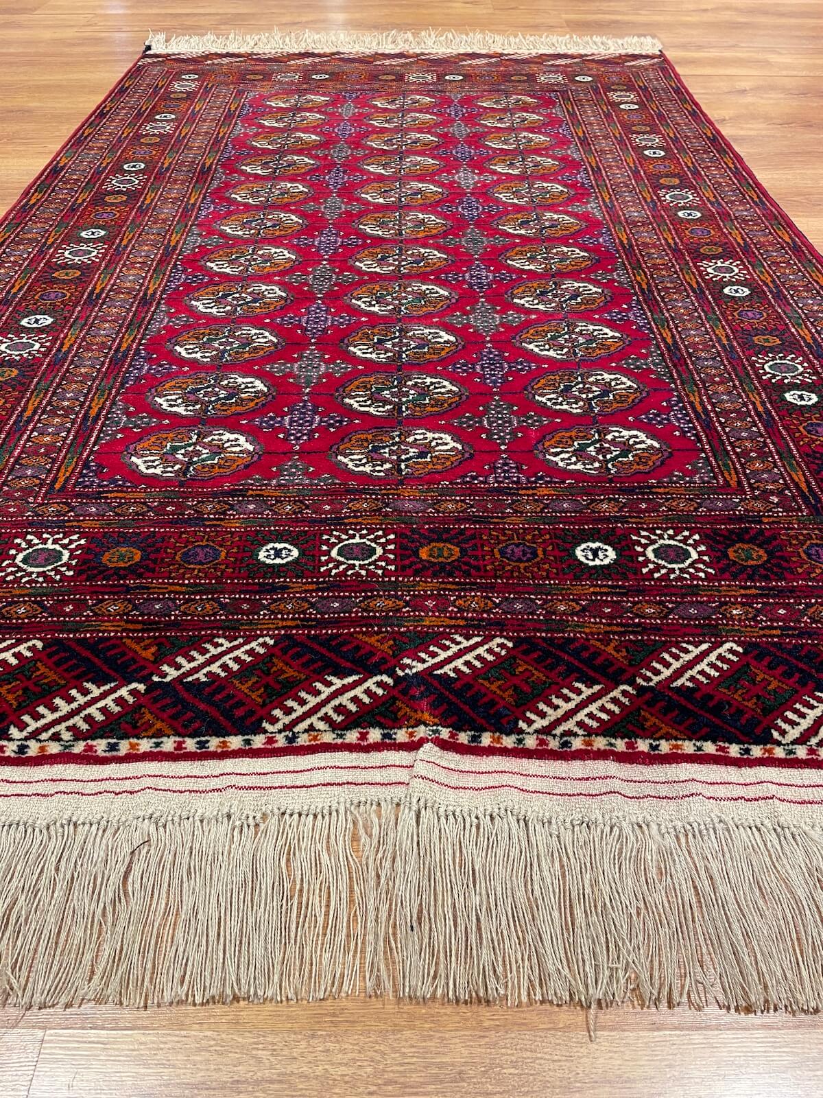 Turkmen Buhara Handwoven Rug by Camel Carpet