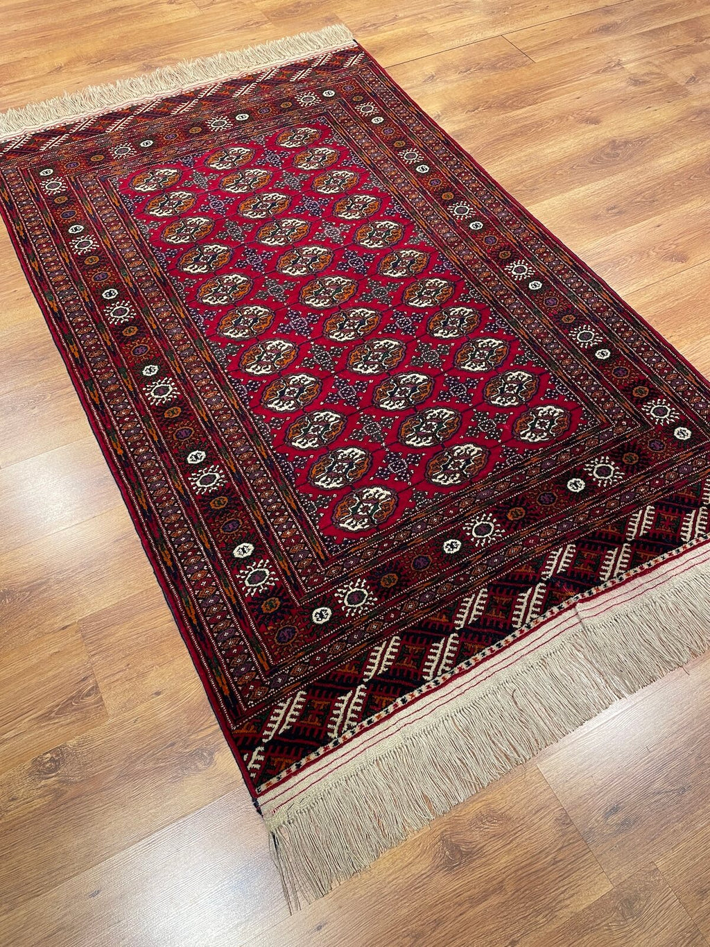 Turkmen Buhara Handwoven Rug by Camel Carpet