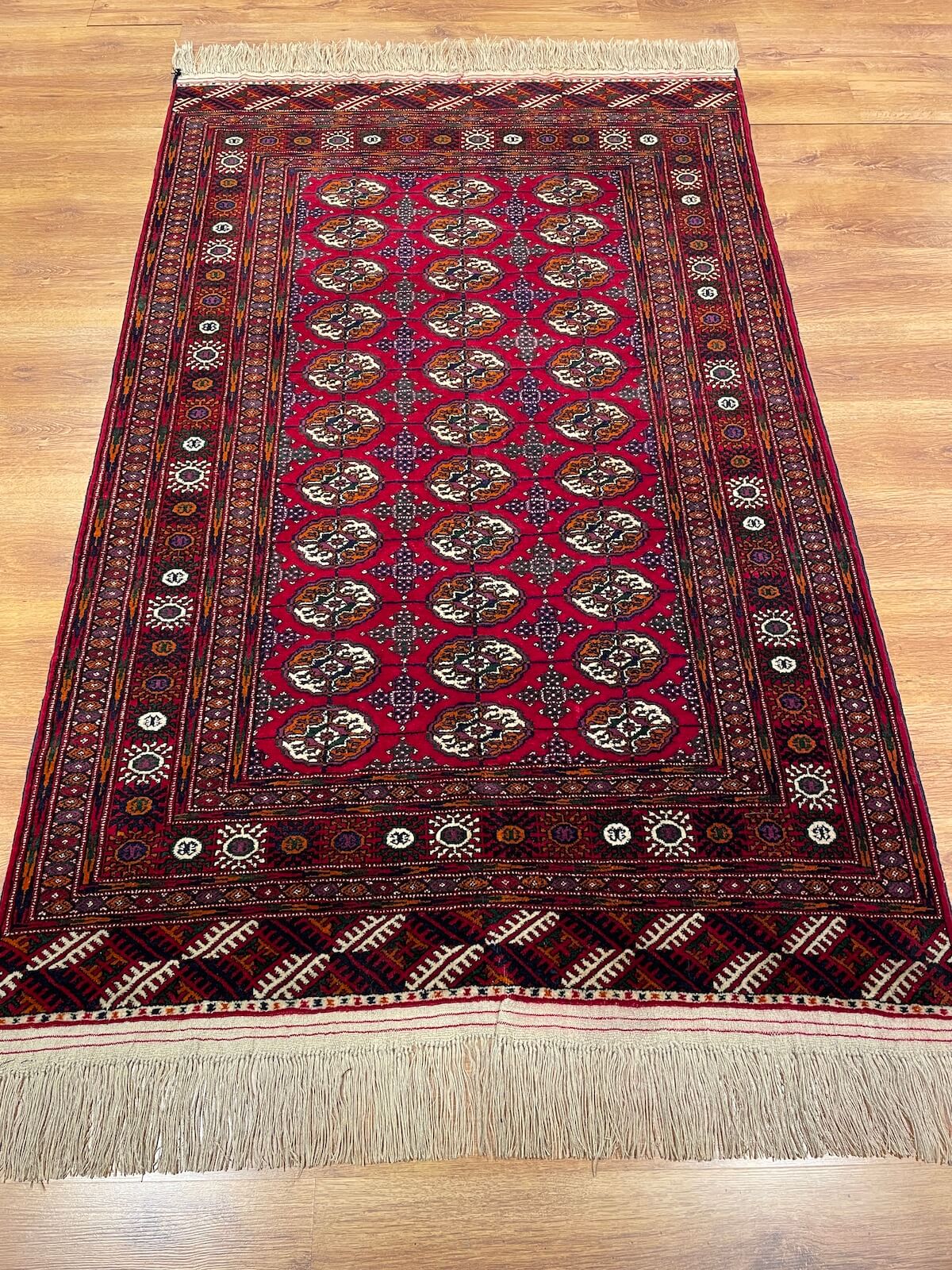 Turkmen Buhara Handwoven Rug by Camel Carpet