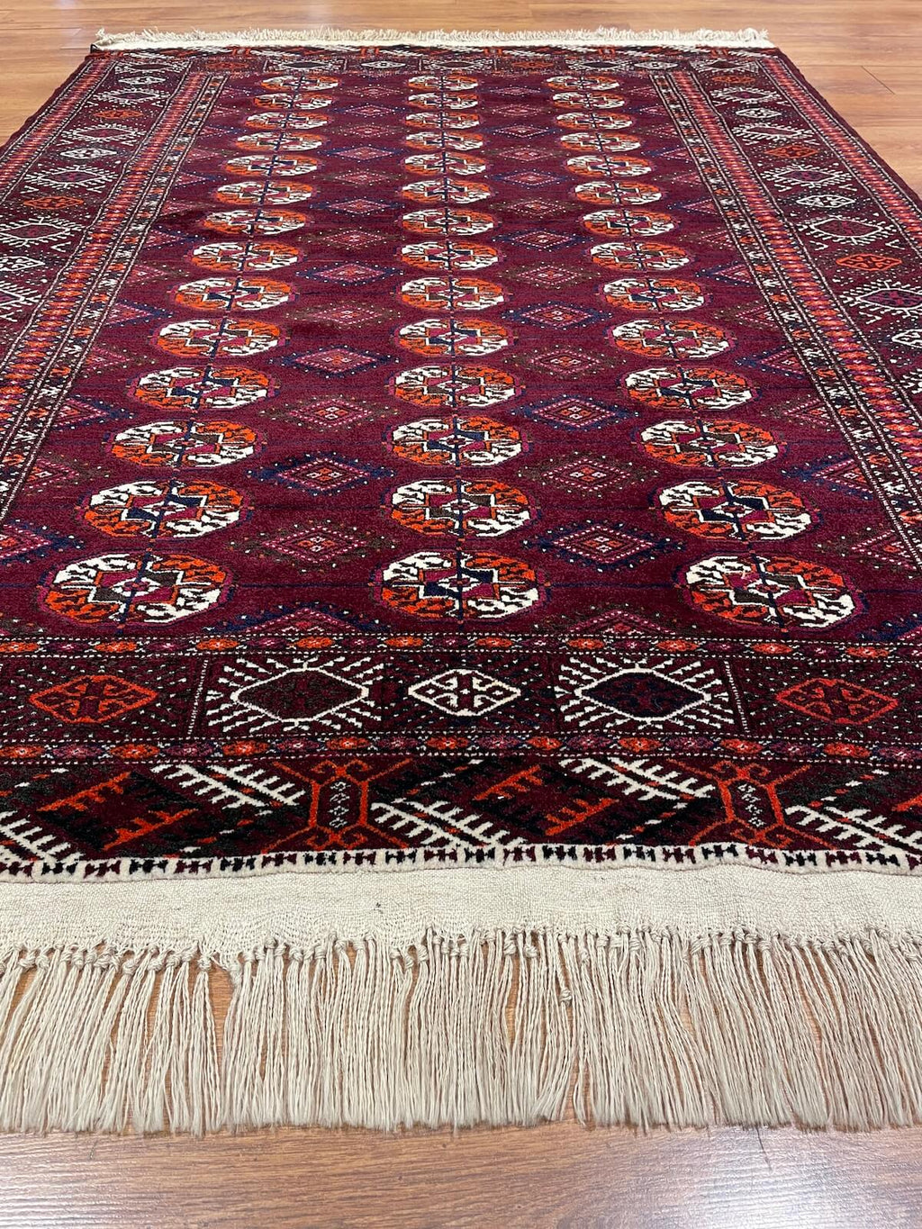 Turkmen Buhara Handwoven Rug by Camel Carpet