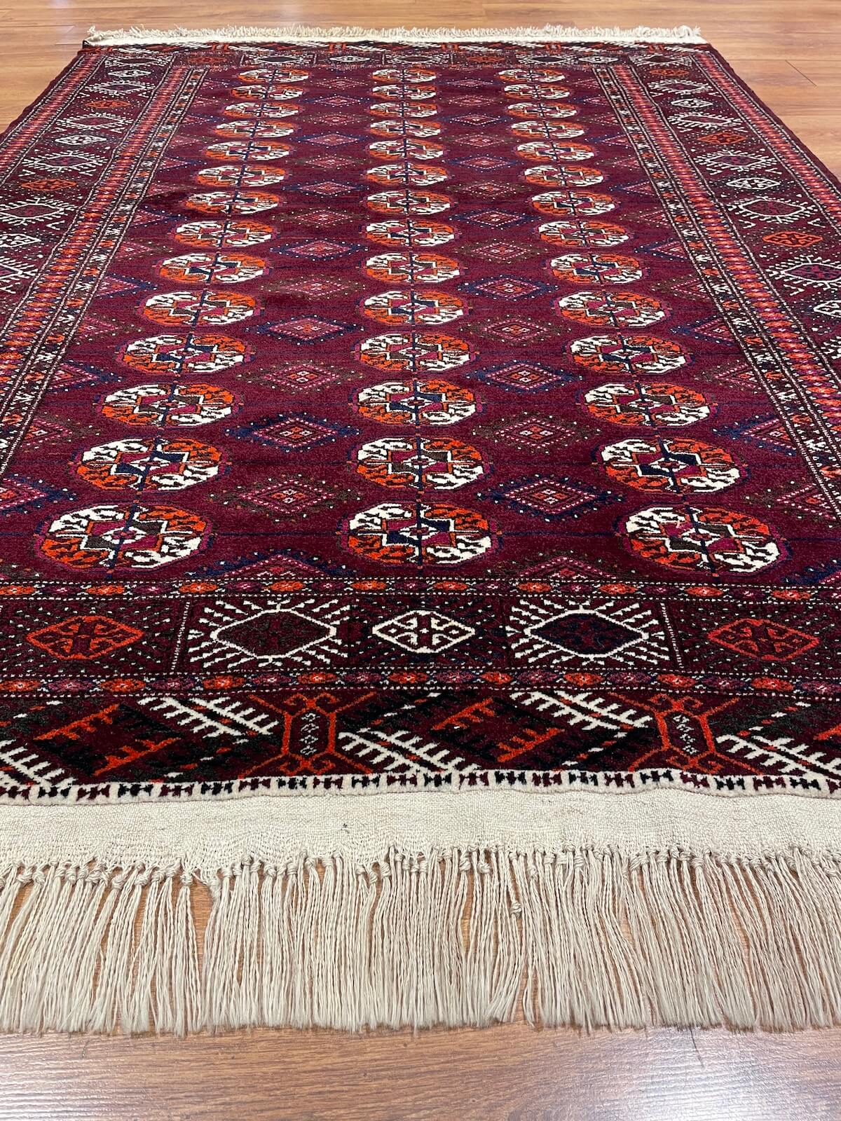 Turkmen Buhara Handwoven Rug by Camel Carpet