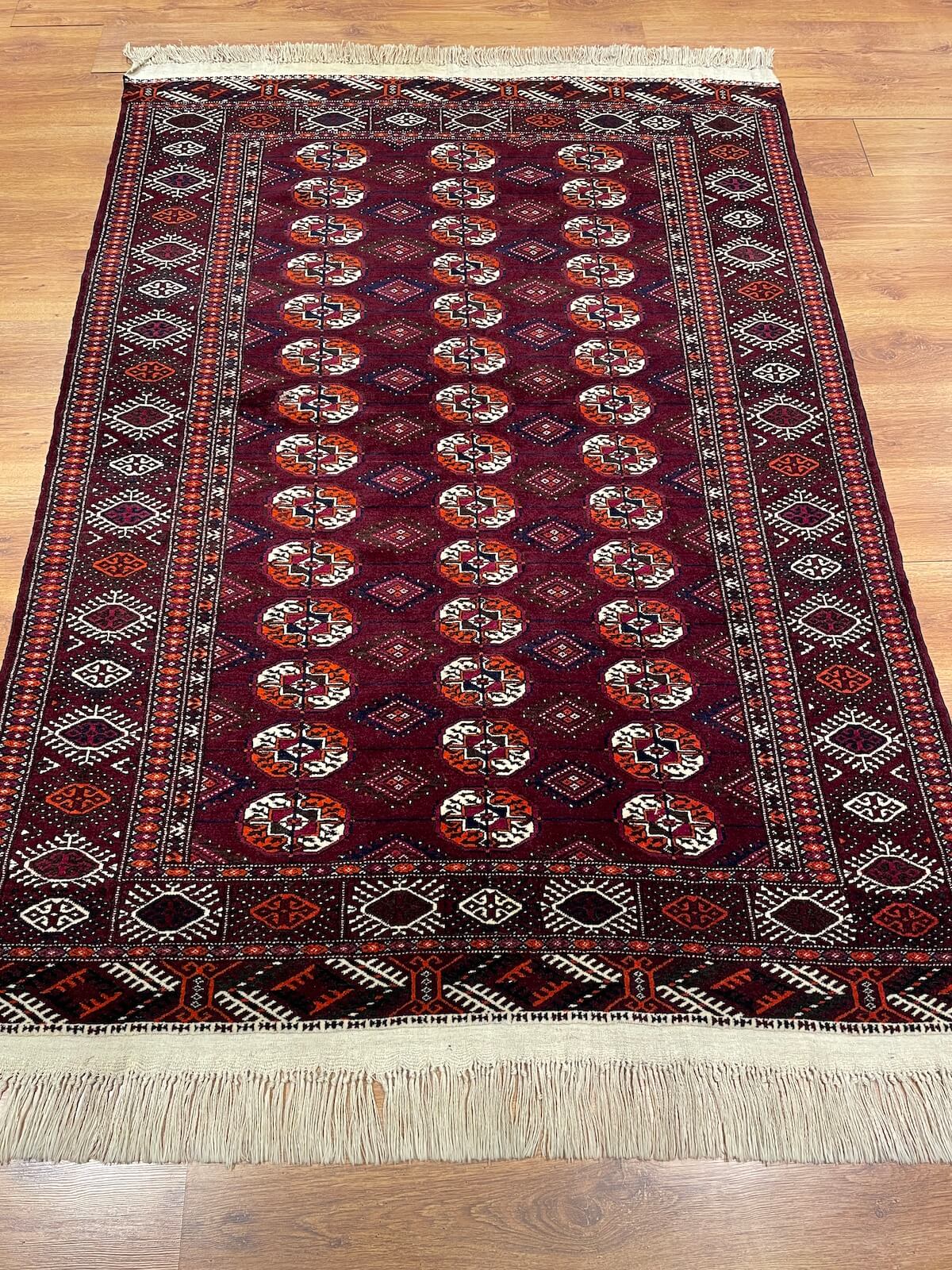 Turkmen Buhara Handwoven Rug by Camel Carpet