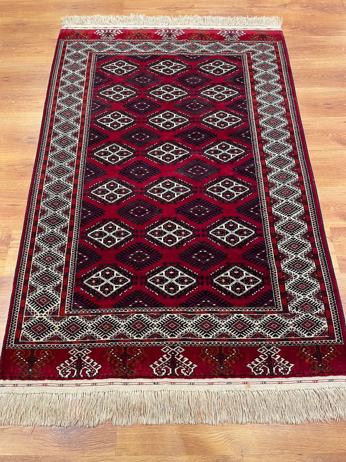 Turkmen Buhara Handwoven Rug by Camel Carpet
