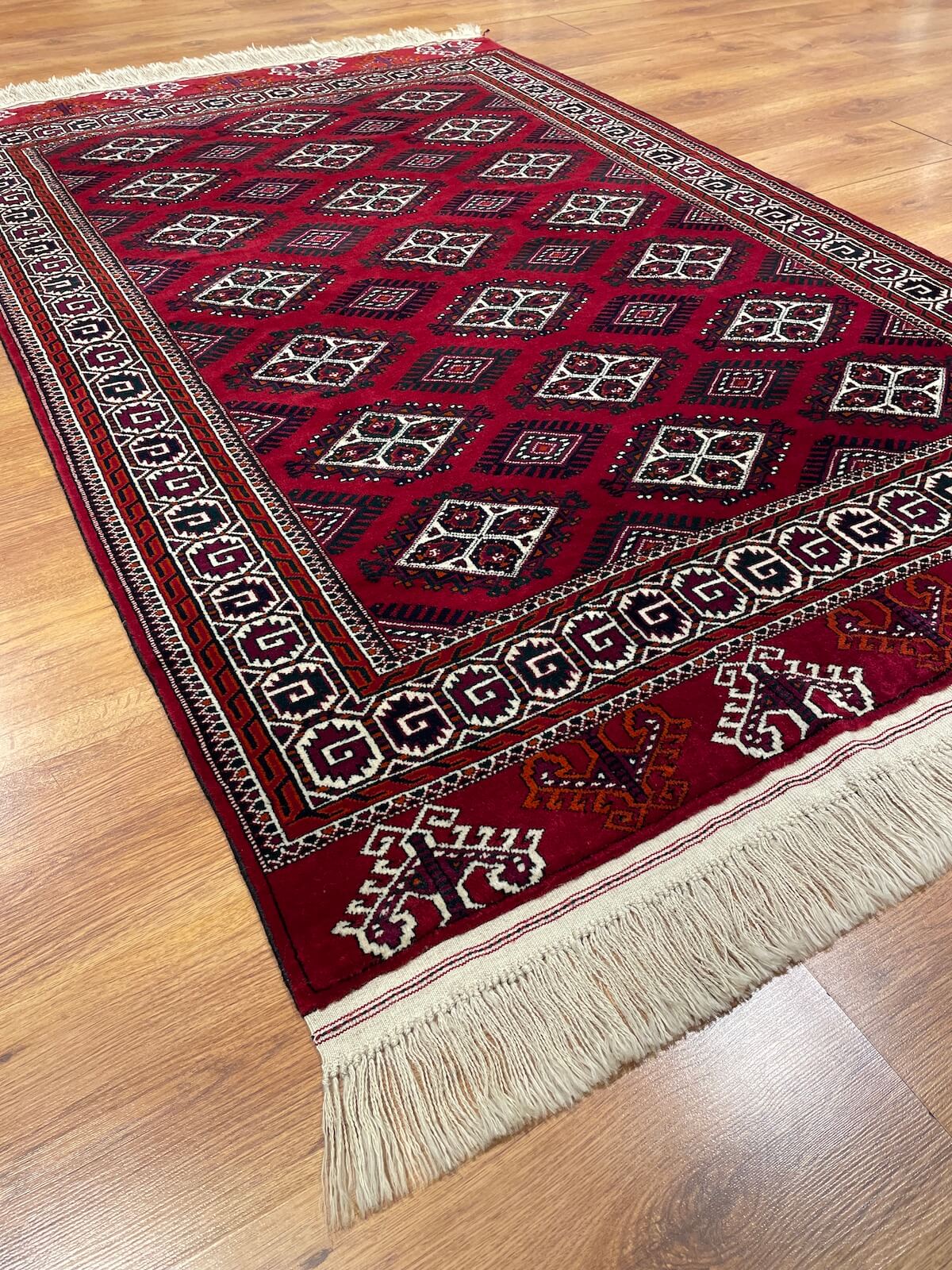 Turkmen Buhara Handwoven Rug by Camel Carpet