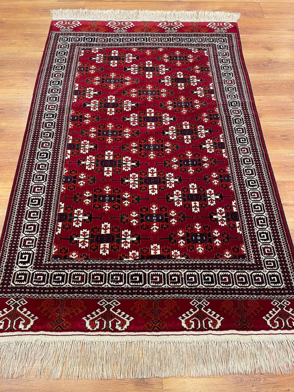 Turkmen Buhara Handwoven Rug by Camel Carpet