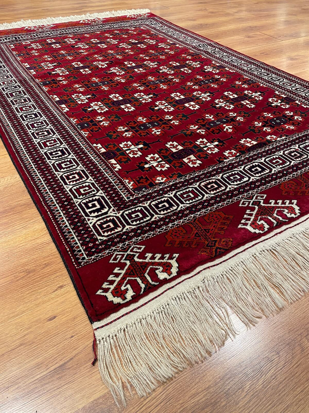 Turkmen Buhara Handwoven Rug by Camel Carpet