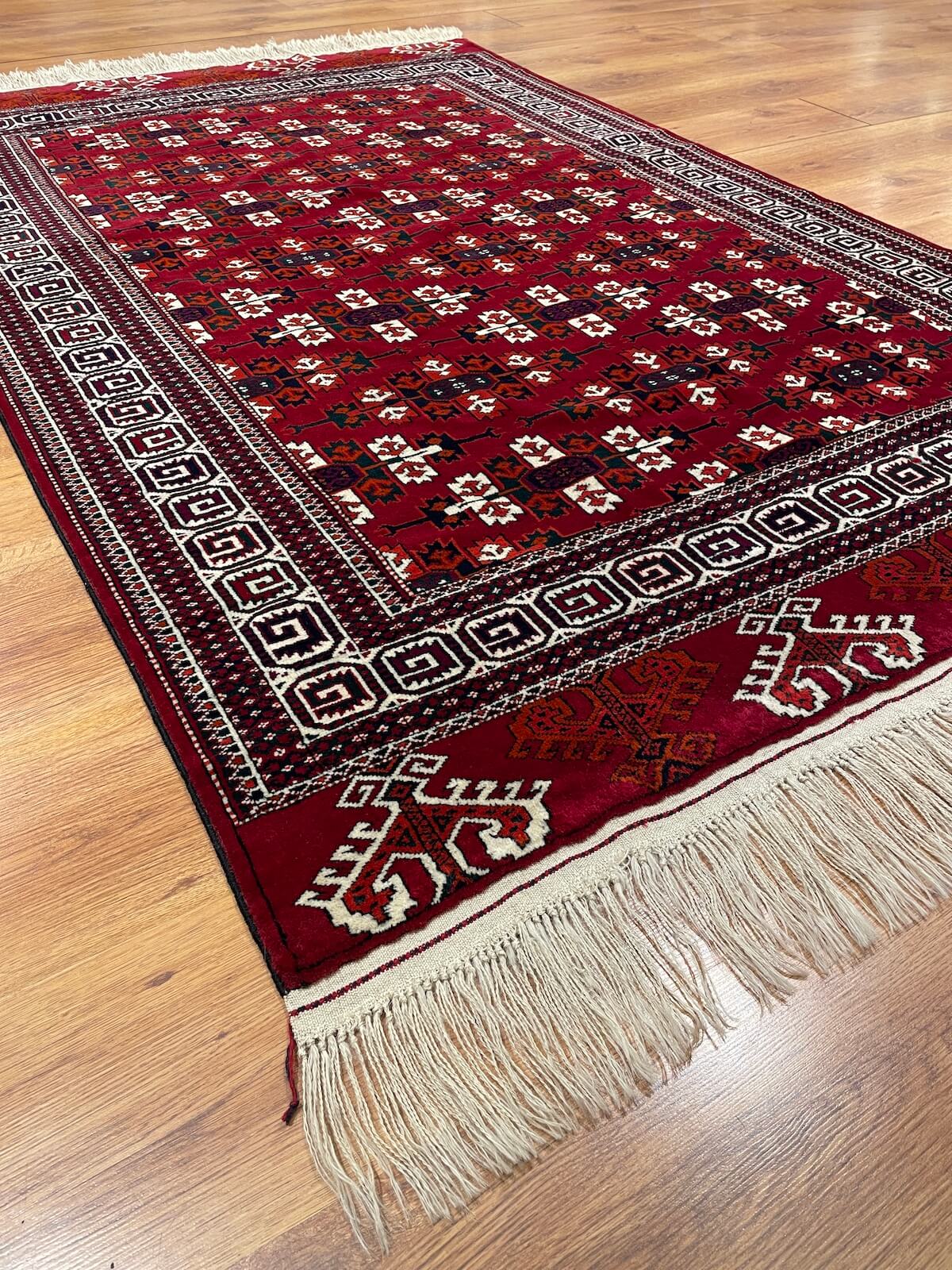 Turkmen Buhara Handwoven Rug by Camel Carpet