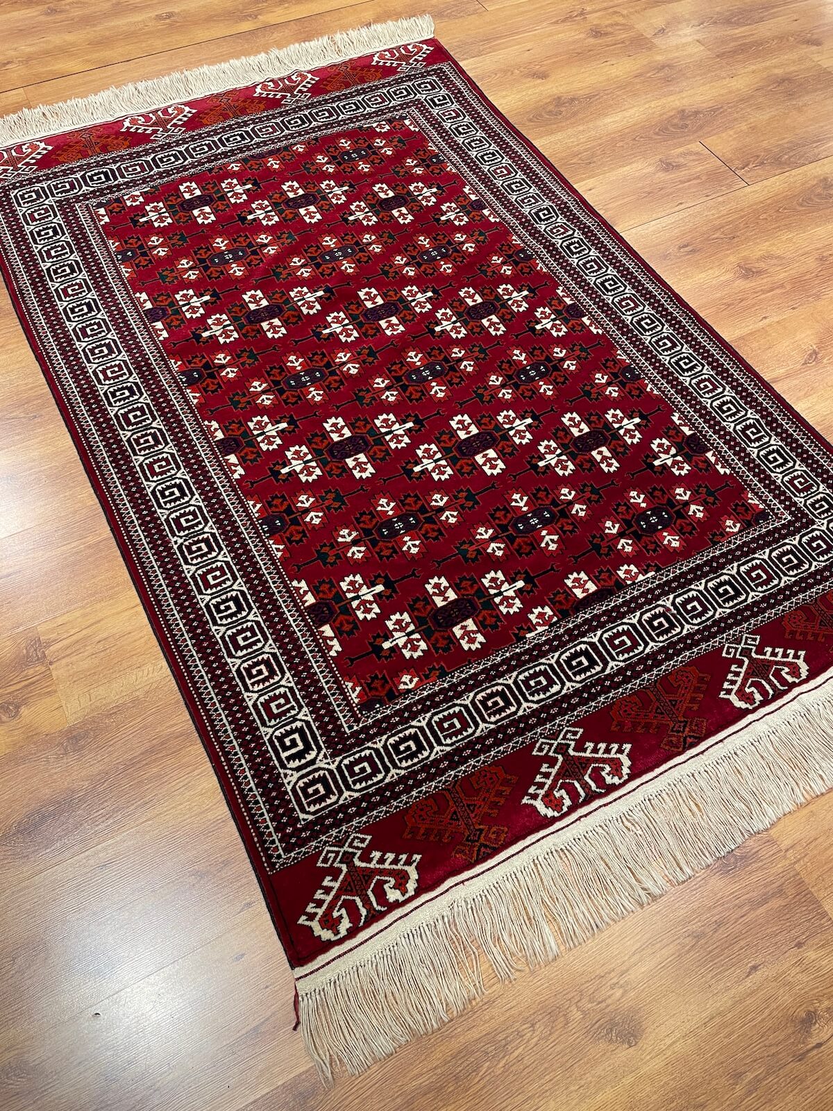 Turkmen Buhara Handwoven Rug by Camel Carpet