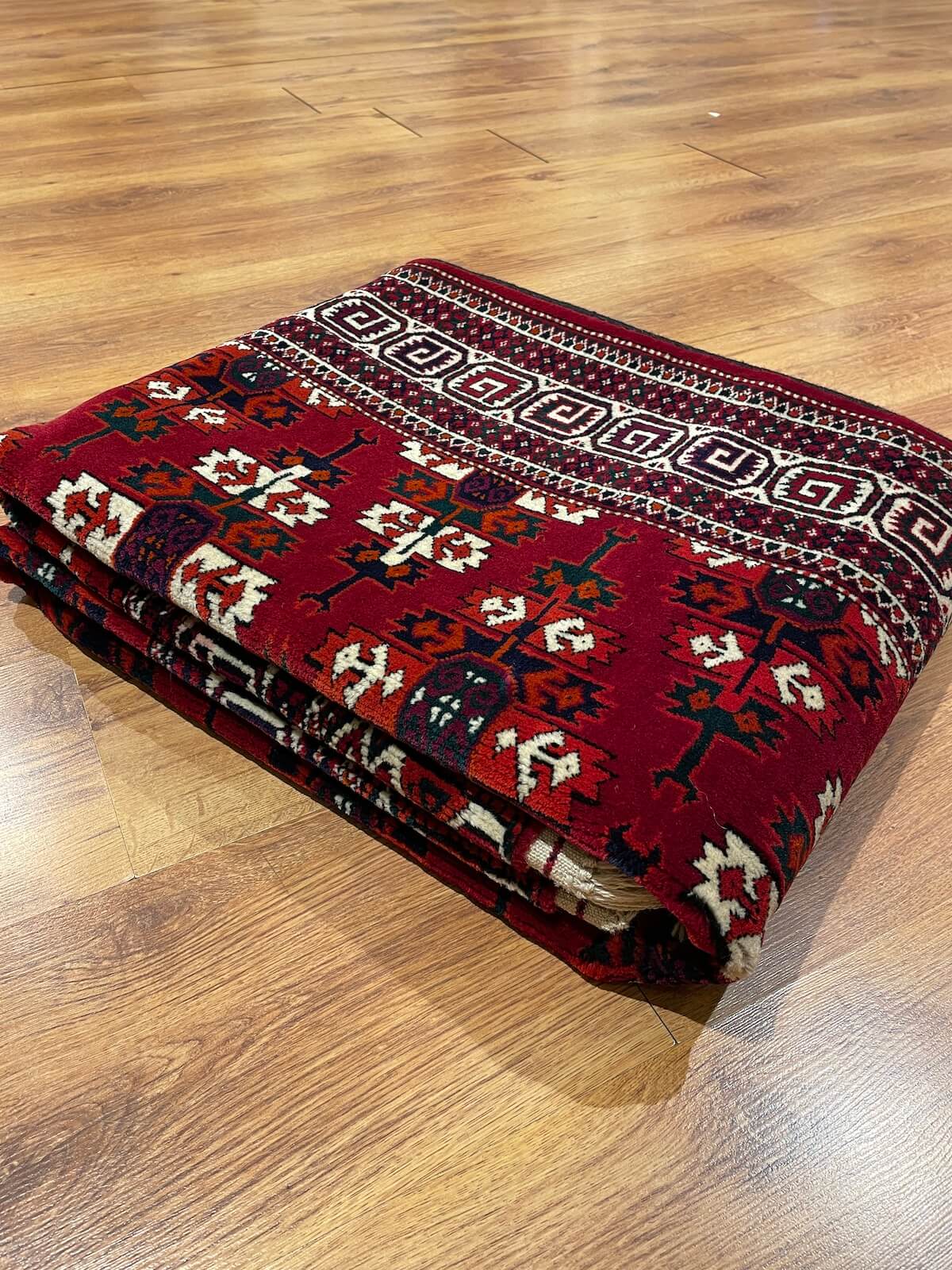 Turkmen Buhara Handwoven Rug by Camel Carpet