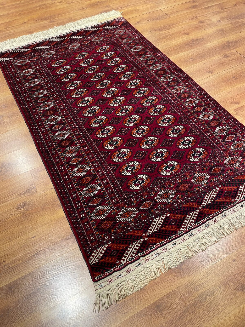 Turkmen Buhara Handwoven Rug by Camel Carpet