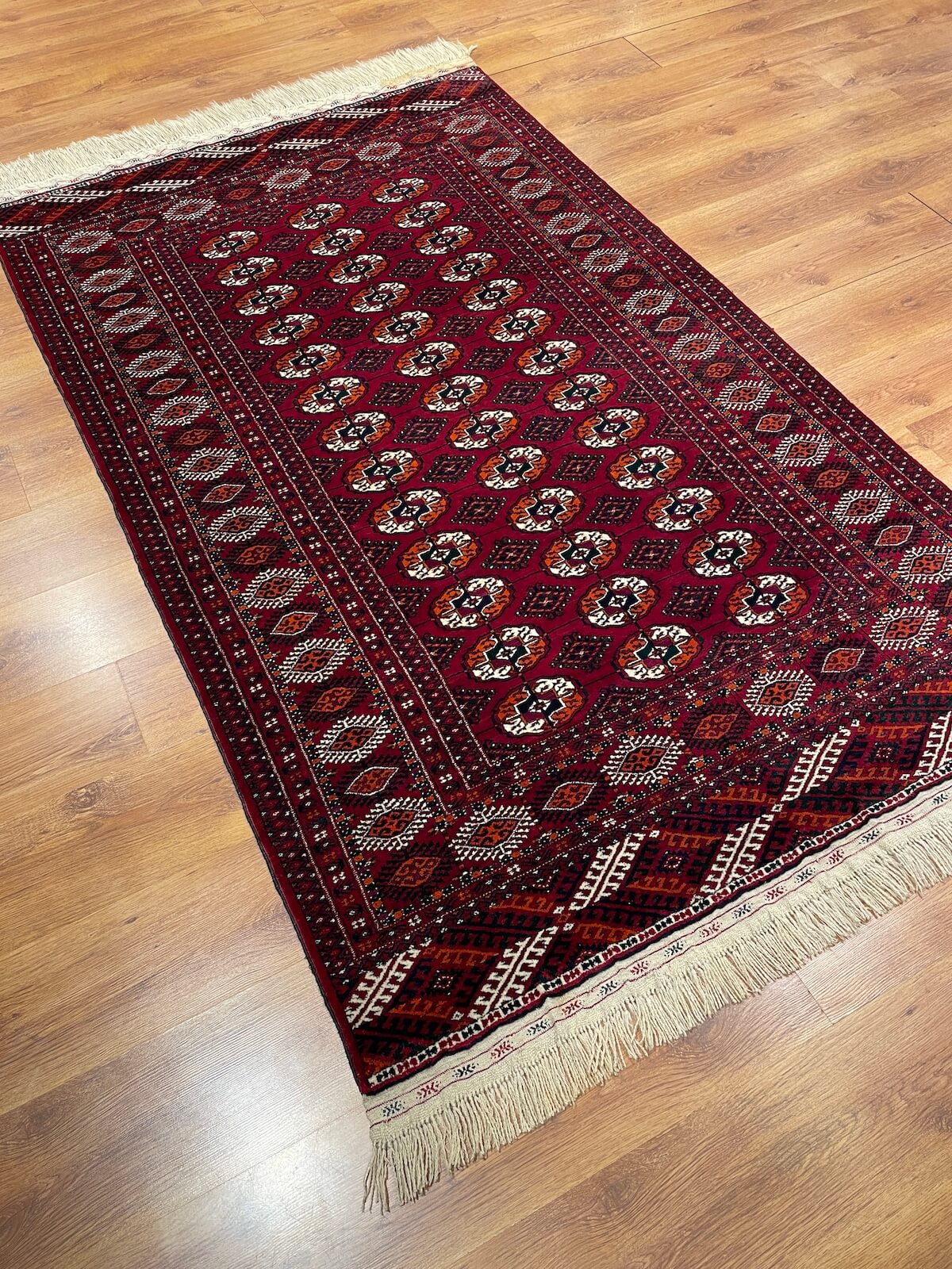 Turkmen Buhara Handwoven Rug by Camel Carpet