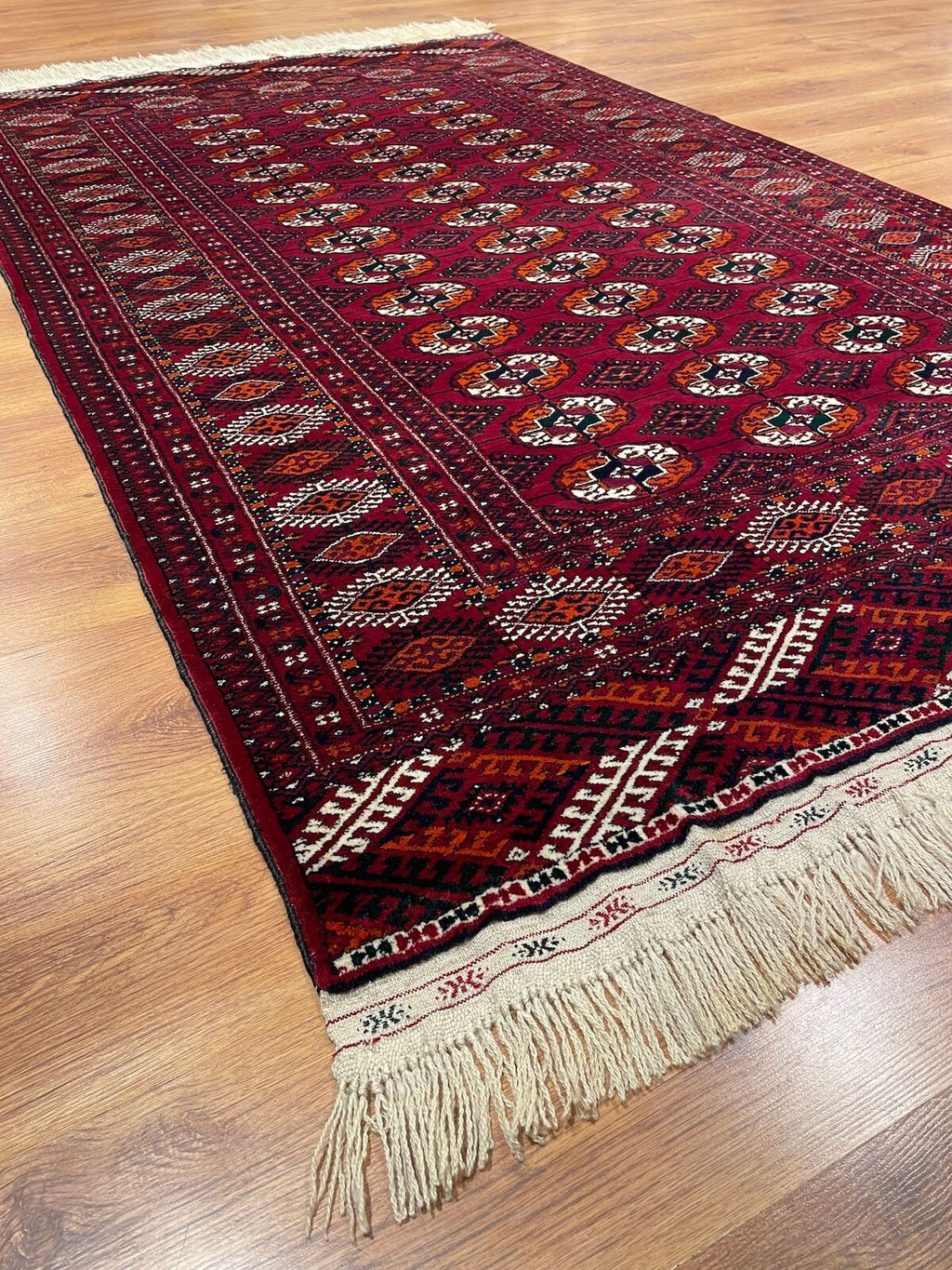 Turkmen Buhara Handwoven Rug by Camel Carpet