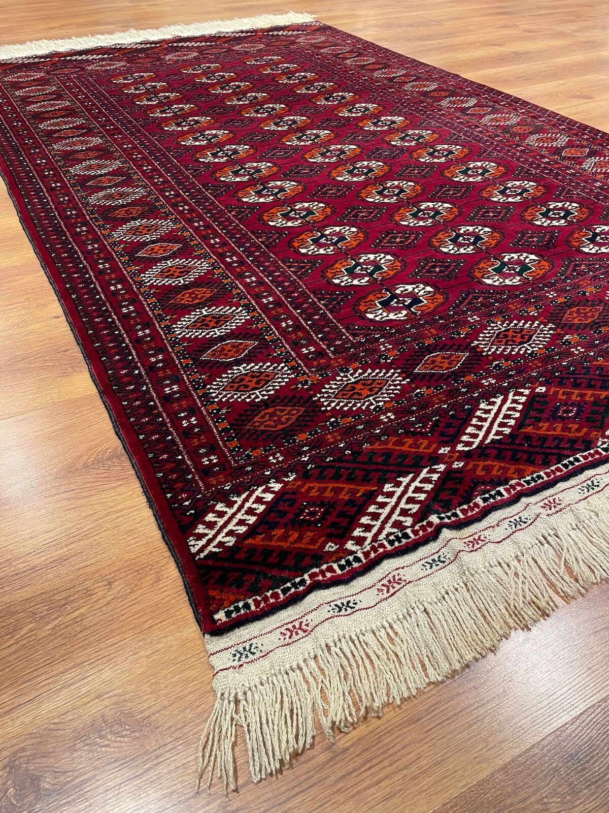 Turkmen Buhara Handwoven Rug by Camel Carpet