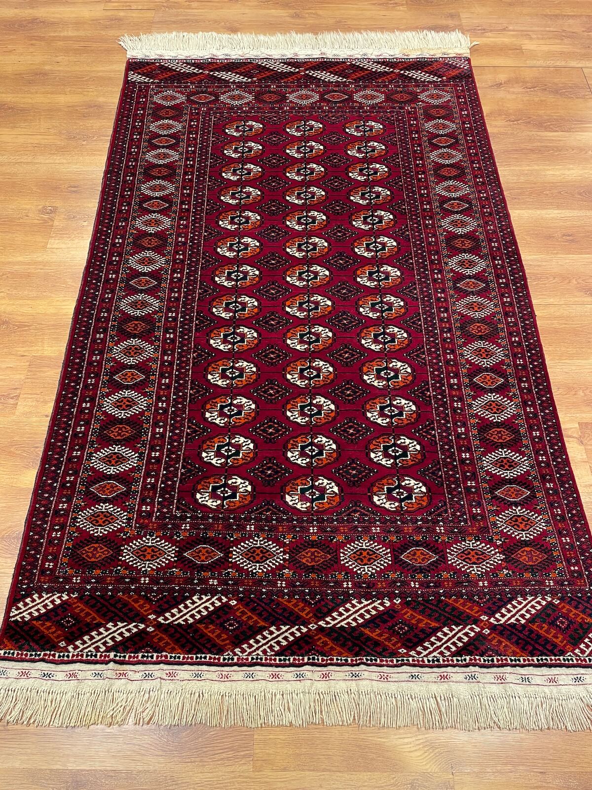 Turkmen Buhara Handwoven Rug by Camel Carpet