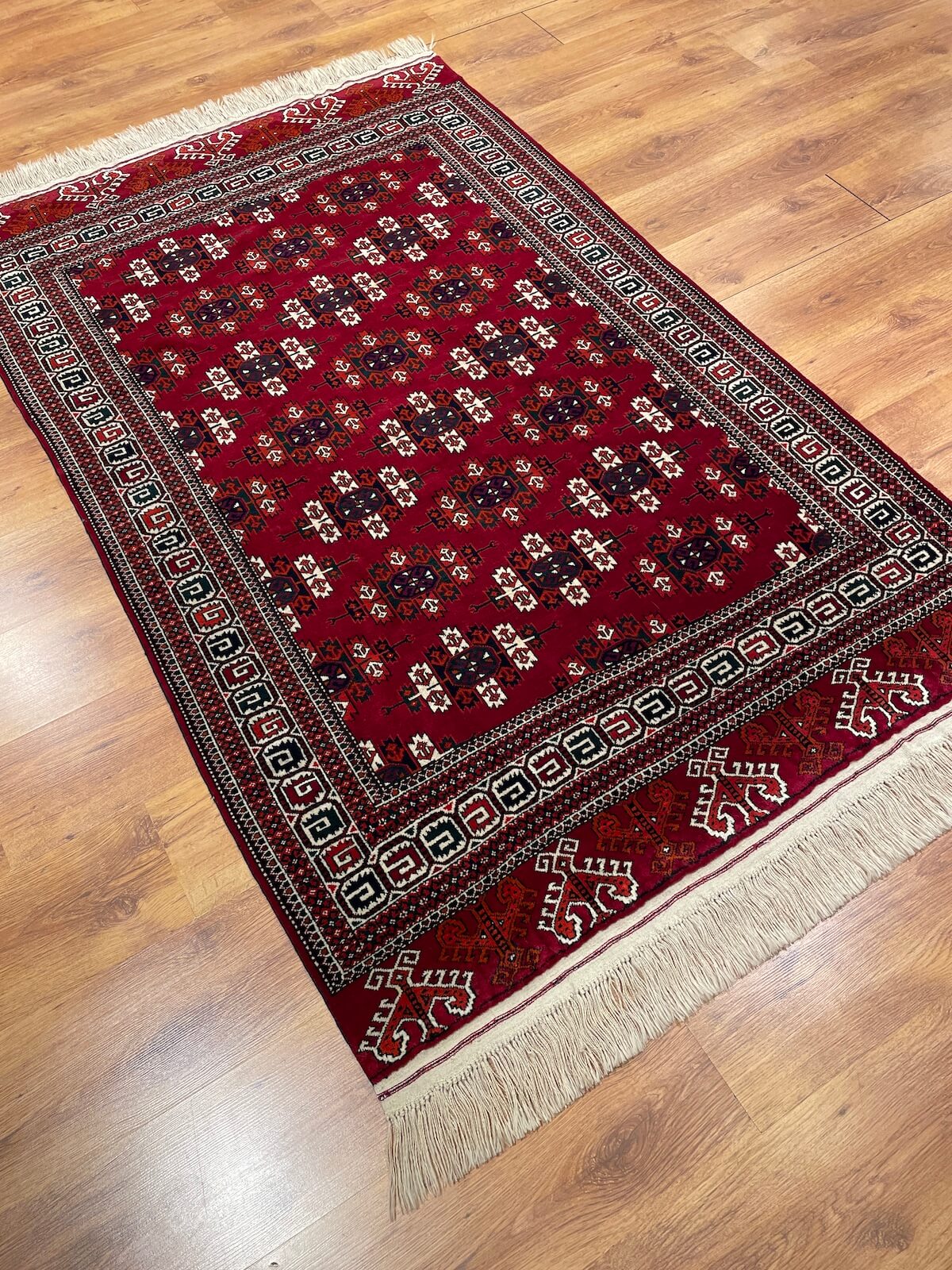 Turkmen Buhara Handwoven Rug by Camel Carpet