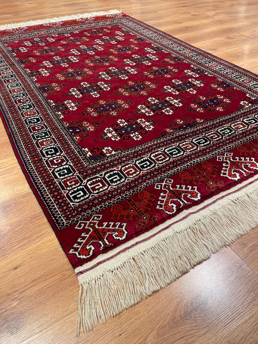 Turkmen Buhara Handwoven Rug by Camel Carpet