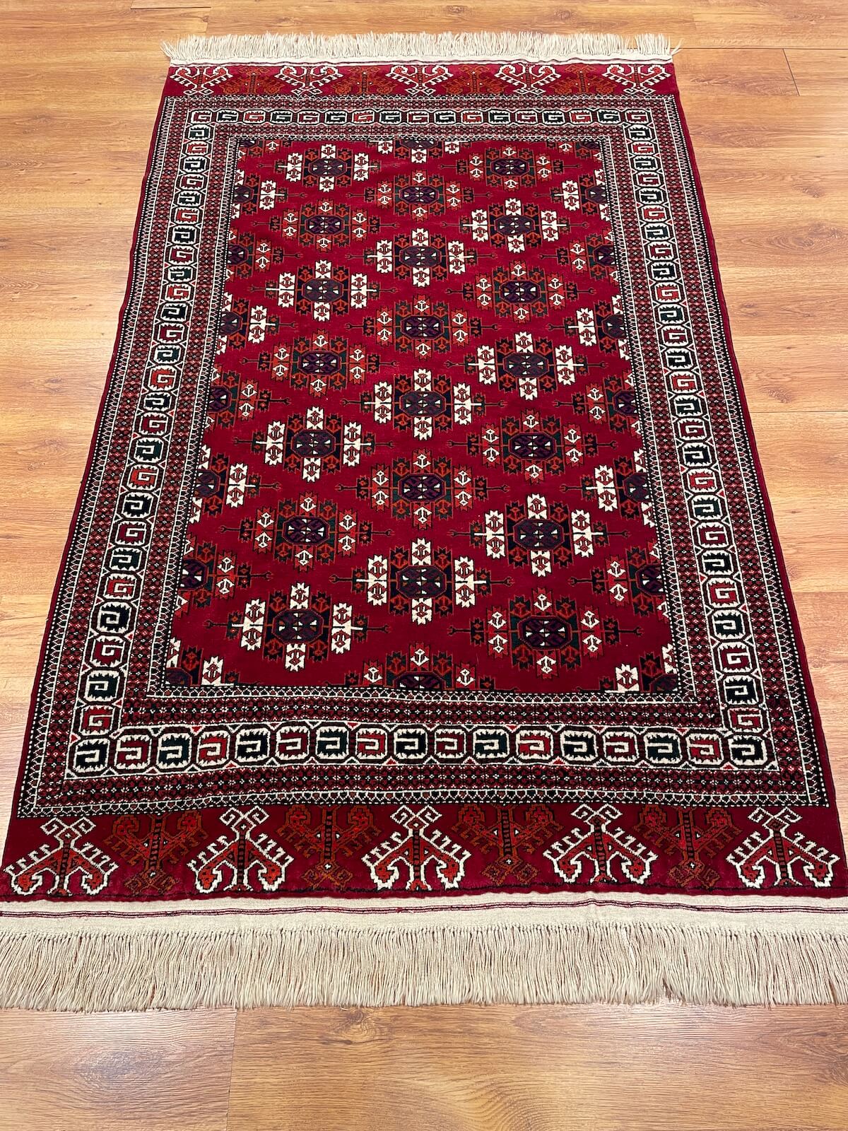 Turkmen Buhara Handwoven Rug by Camel Carpet
