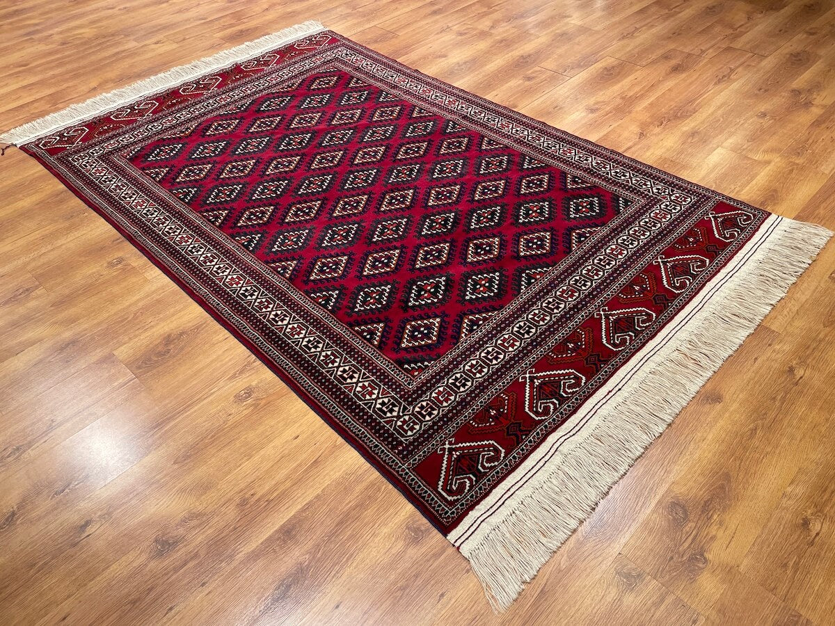 Turkmen Buhara Handwoven Rug by Camel Carpet