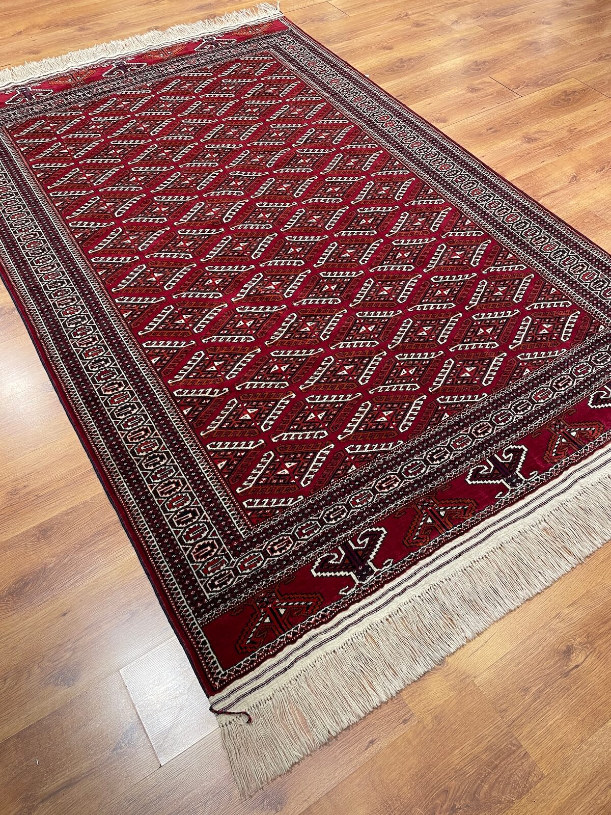 Turkmen Buhara Handwoven Rug by Camel Carpet