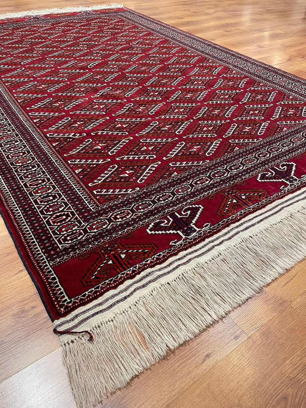 Turkmen Buhara Handwoven Rug by Camel Carpet