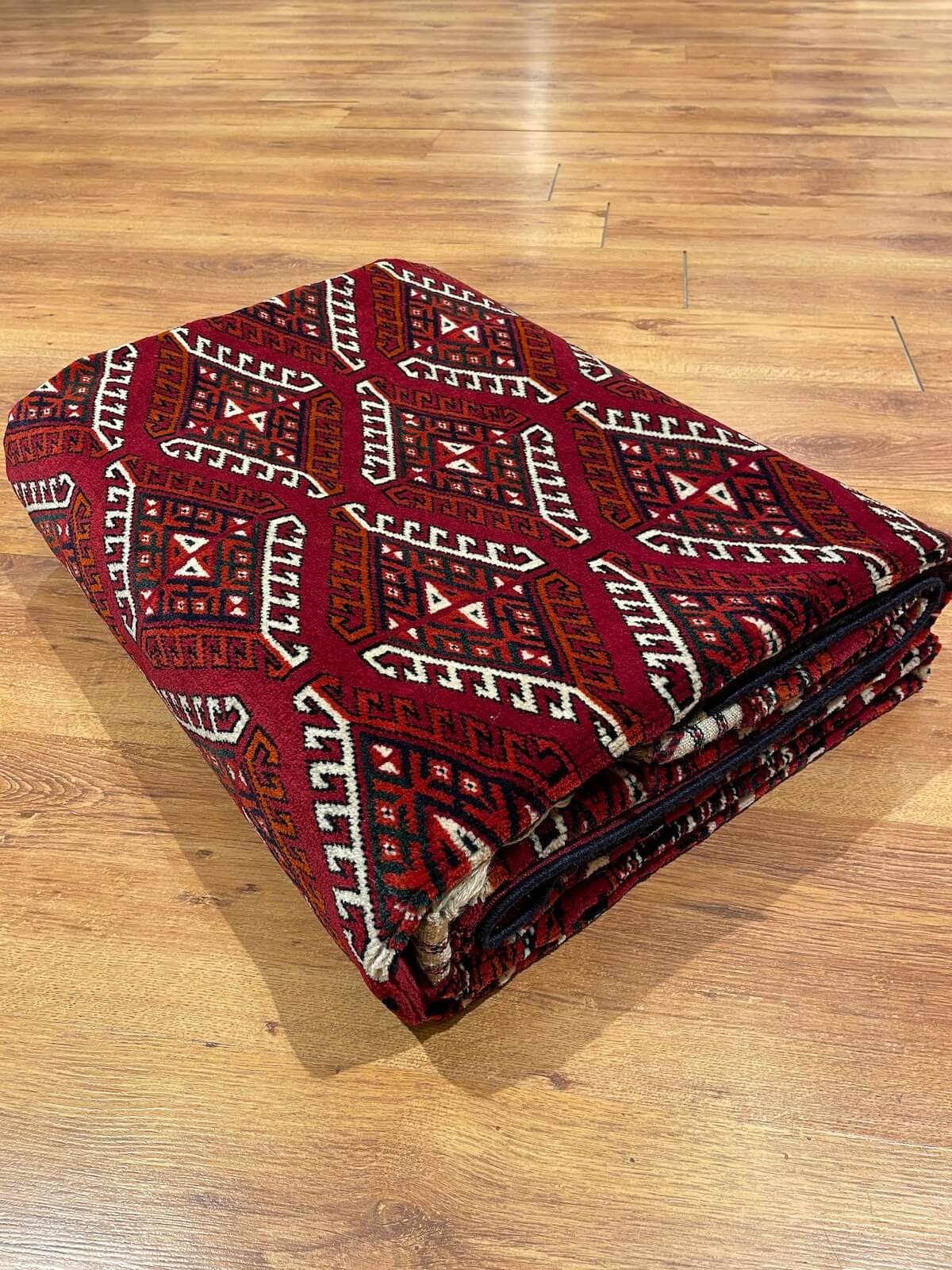 Turkmen Buhara Handwoven Rug by Camel Carpet