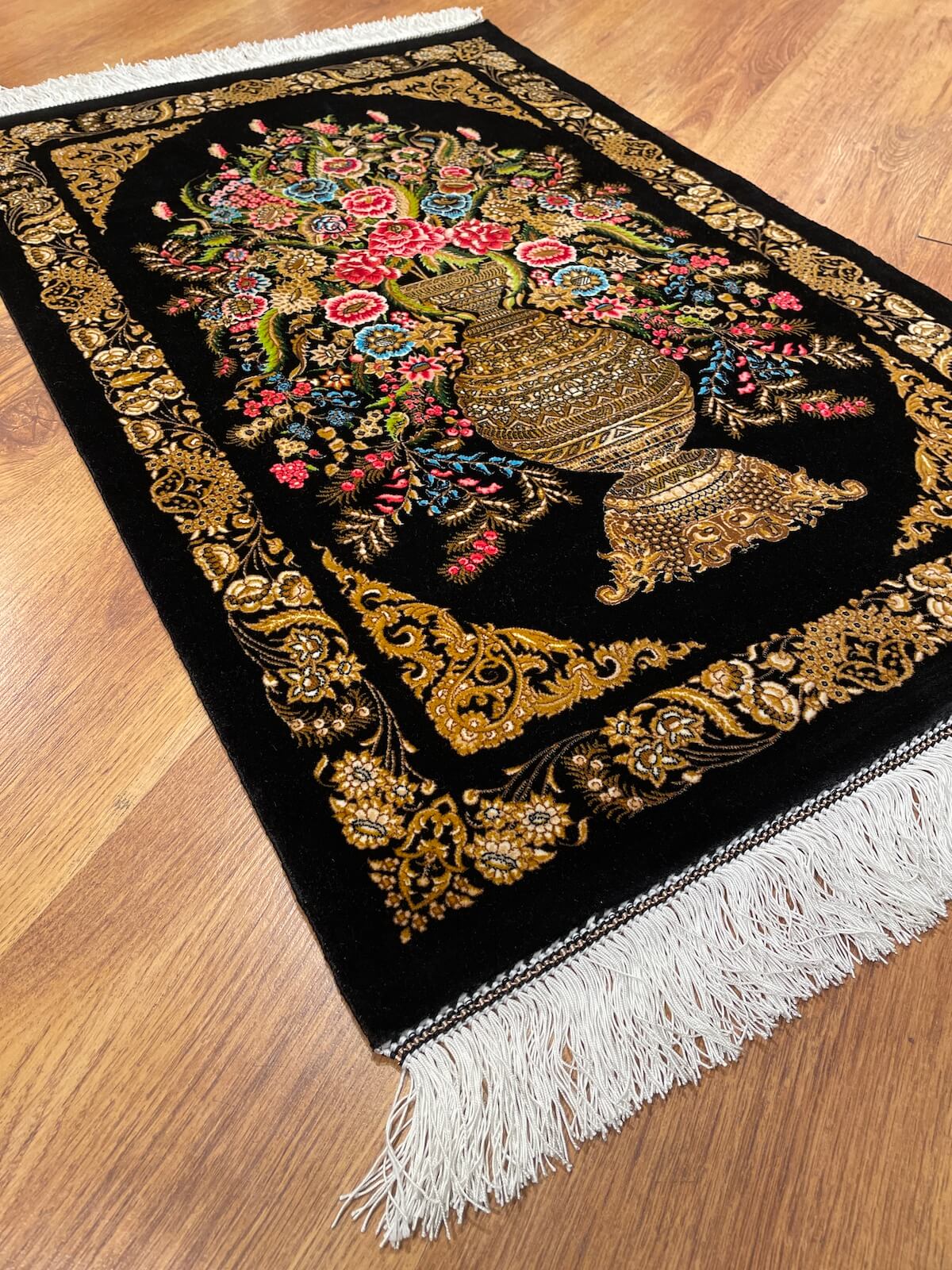 Vazo Patterned Tablo Bamboo Rug – 60X90 by Camel Carpet